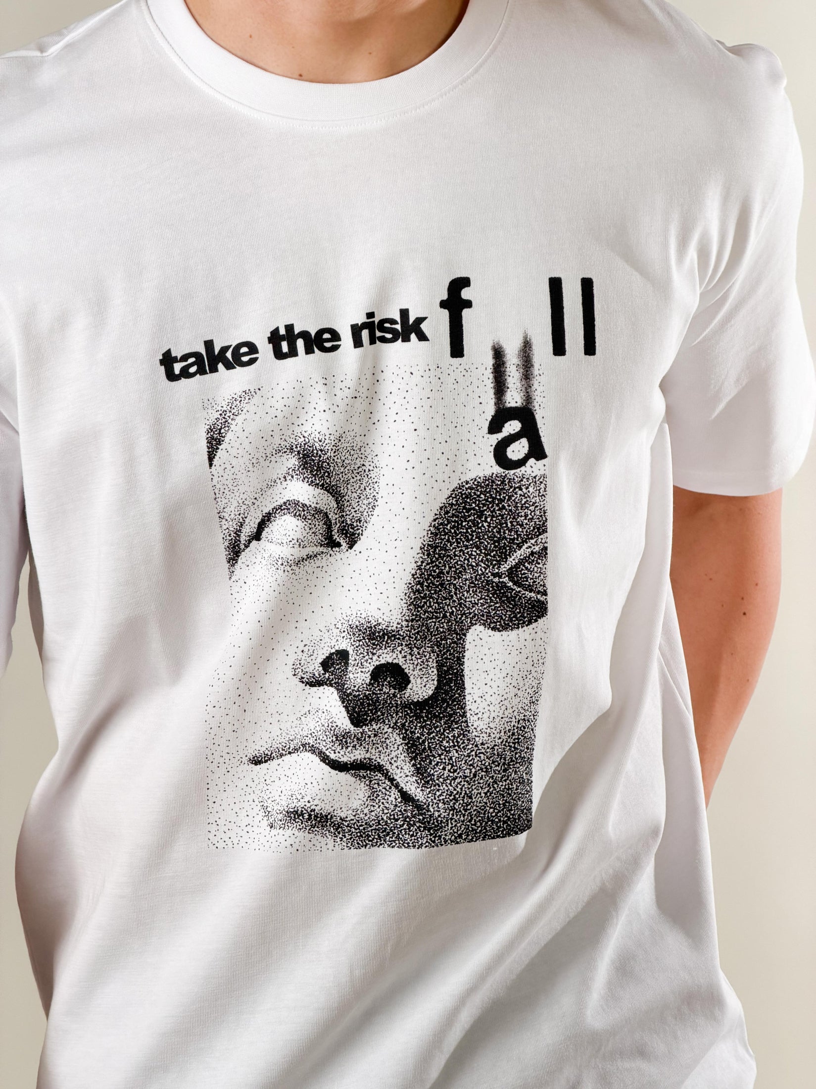 T-Shirt Take the Risk|Colore:Bianco