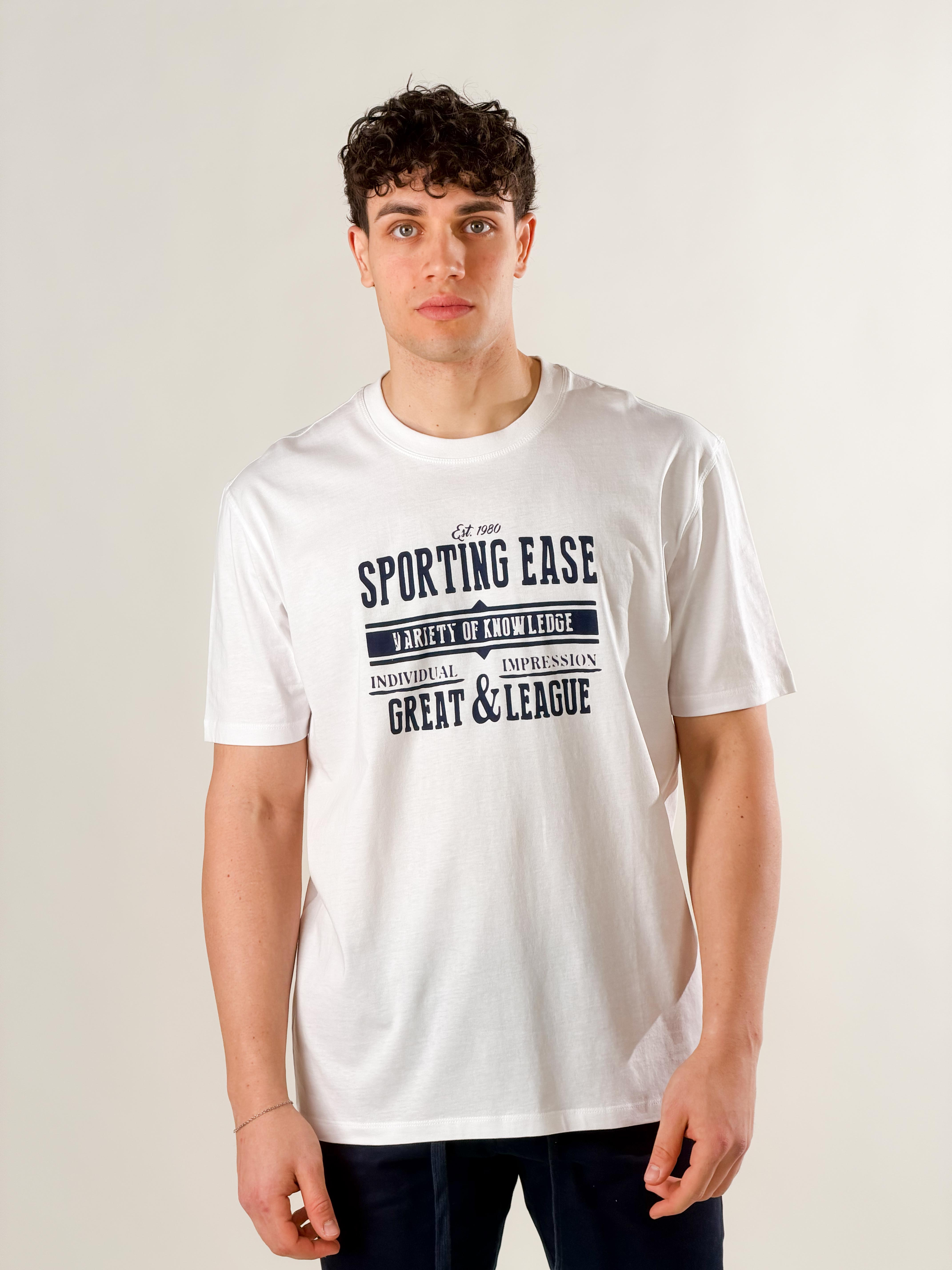 T-shirt College|Colore:Bianco