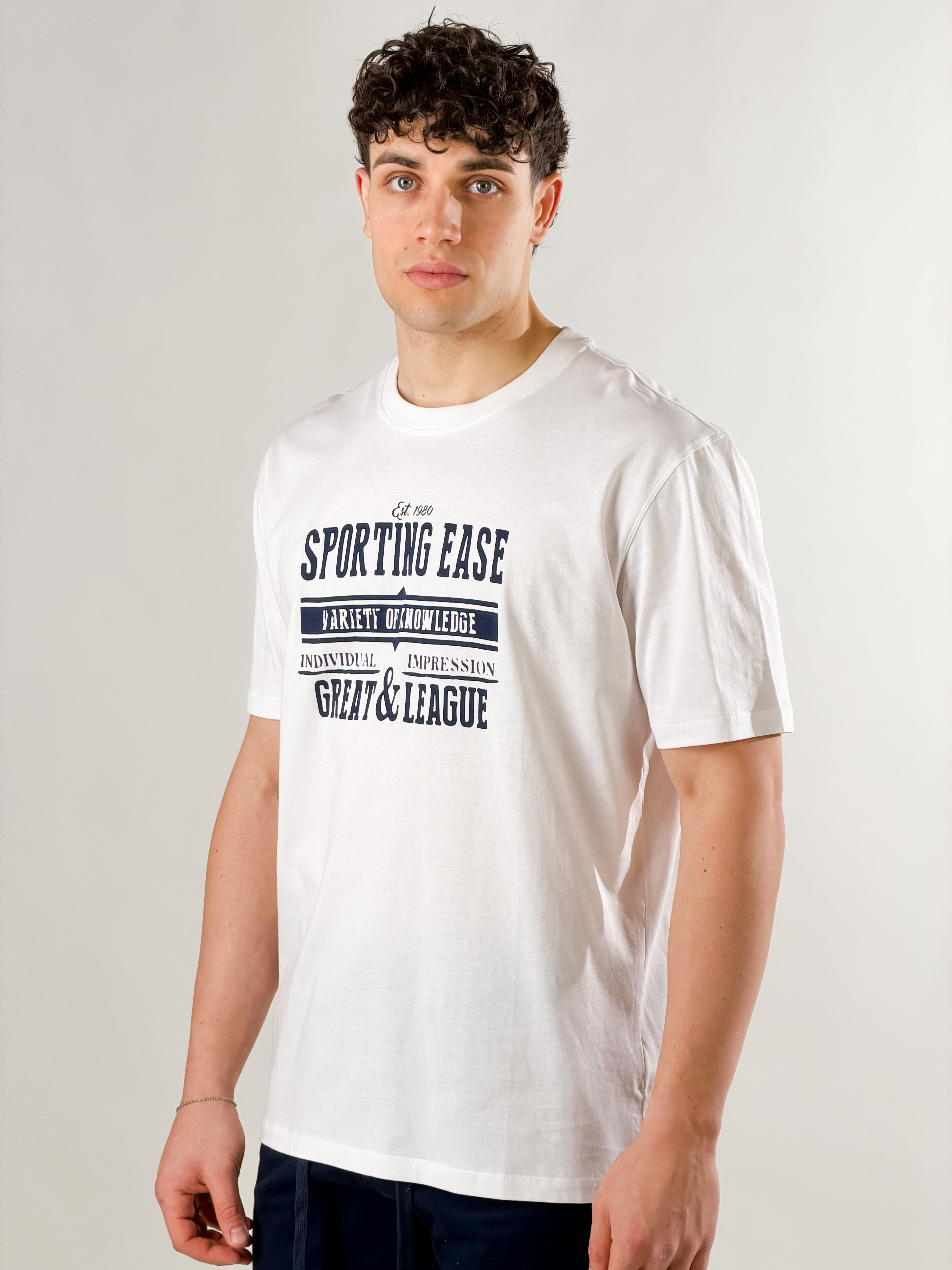 T-shirt College|Colore:Bianco