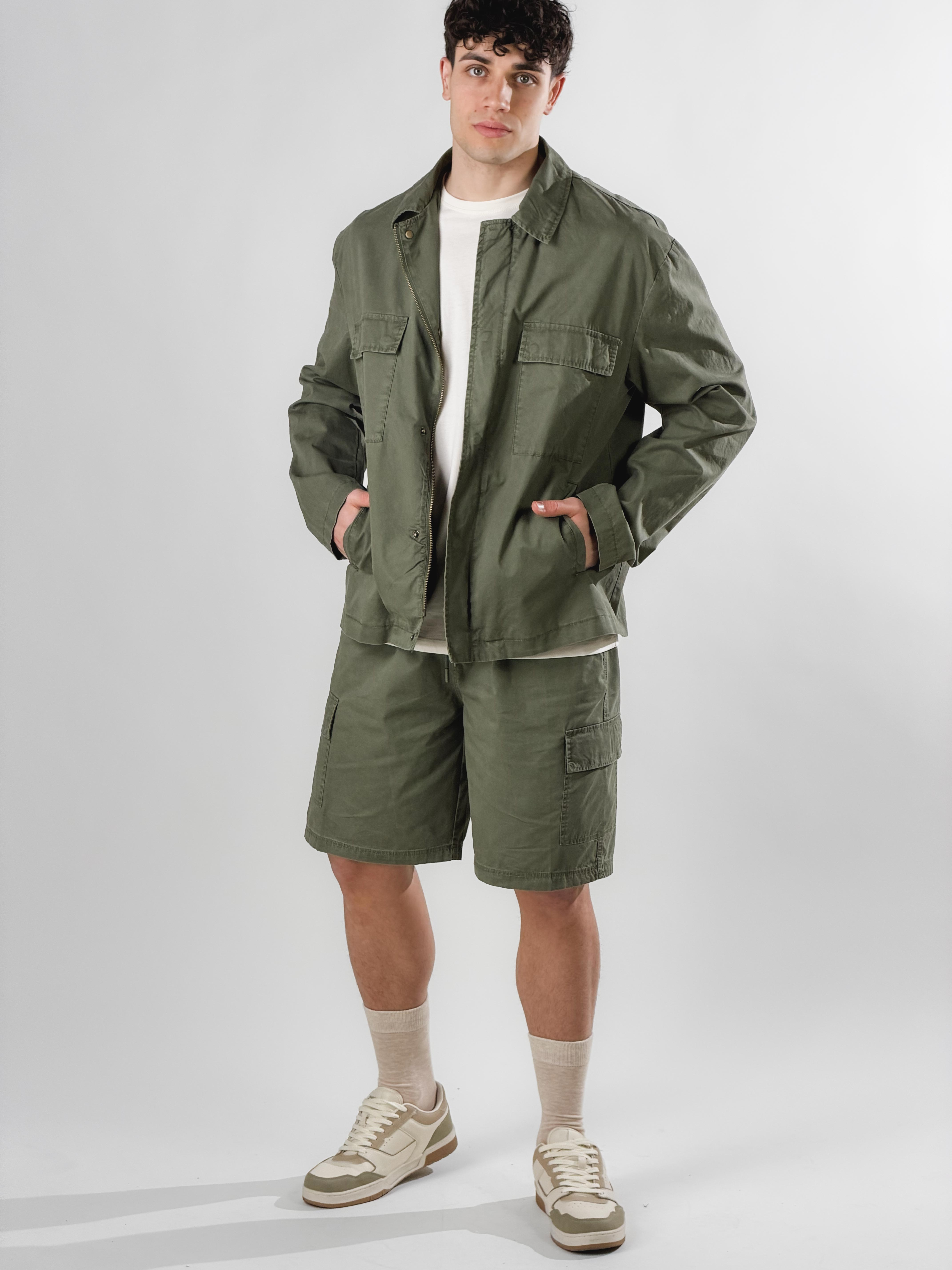 Bermuda Capri|Colore:Verde militare