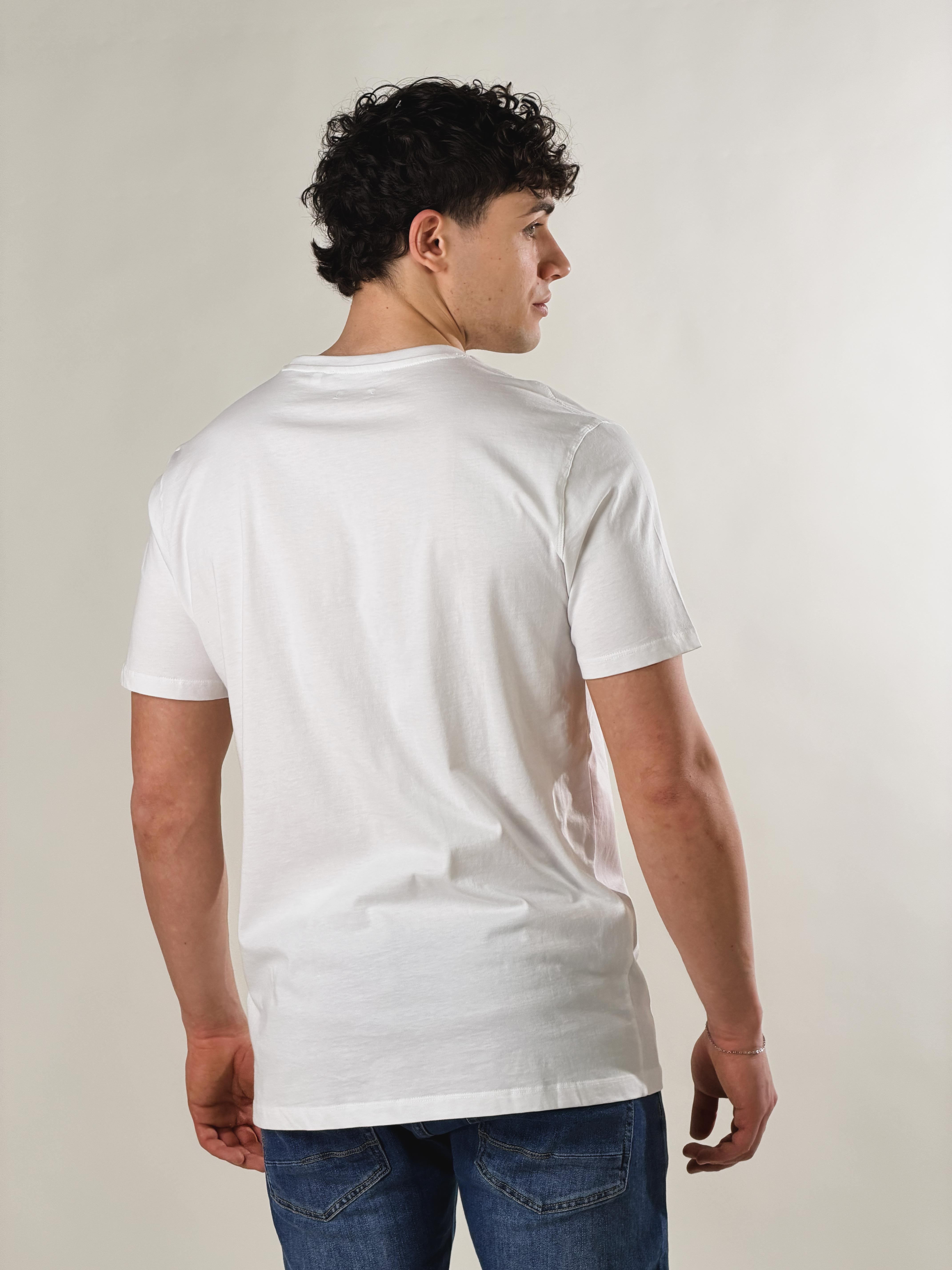 T-Shirt taschino loose fit|Colore:Bianco