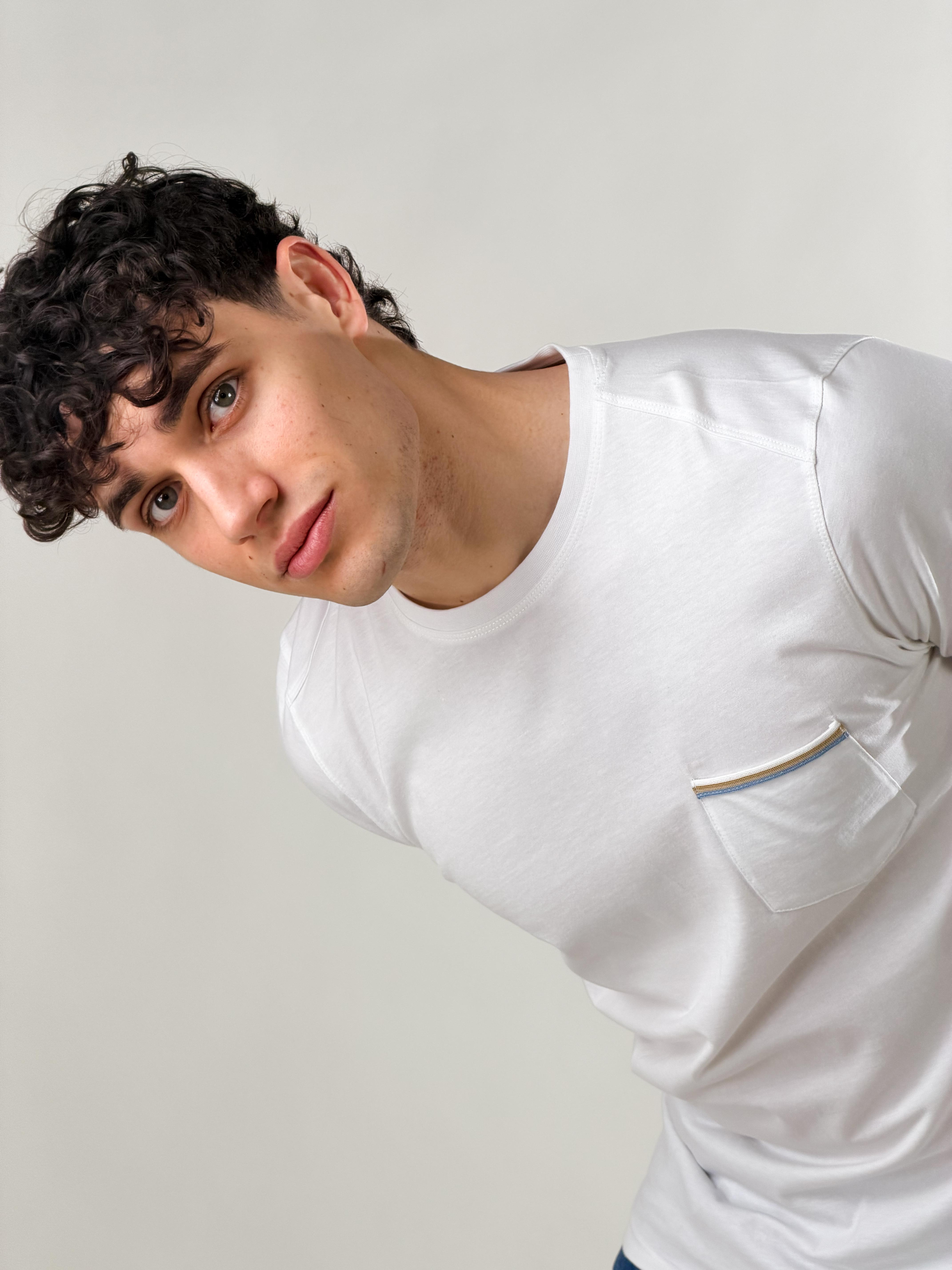 T-shirt taschino basie fiit|Colore:Bianco