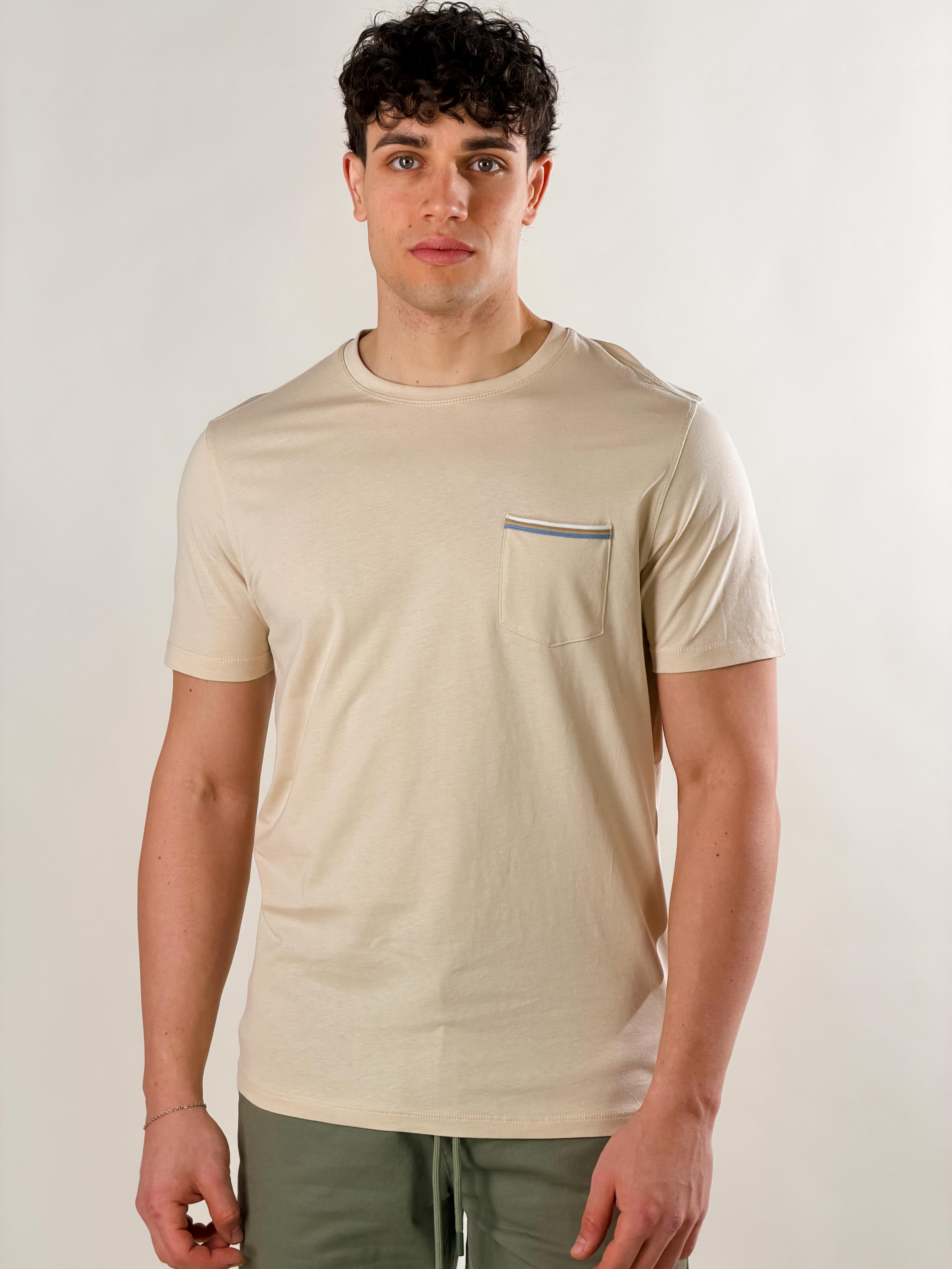 T-shirt taschino basie fiit|Colore:Beige