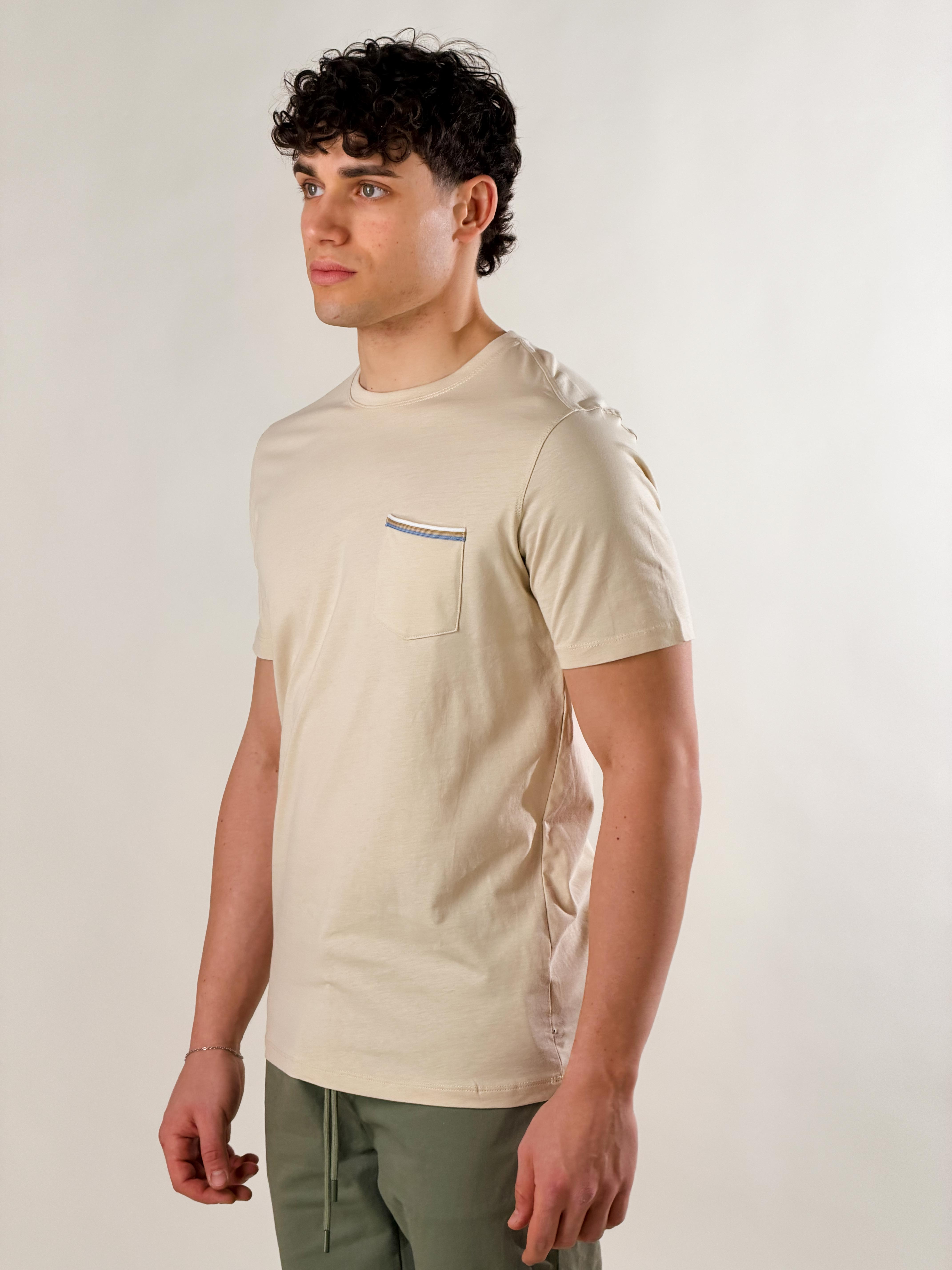 T-shirt taschino basie fiit|Colore:Beige