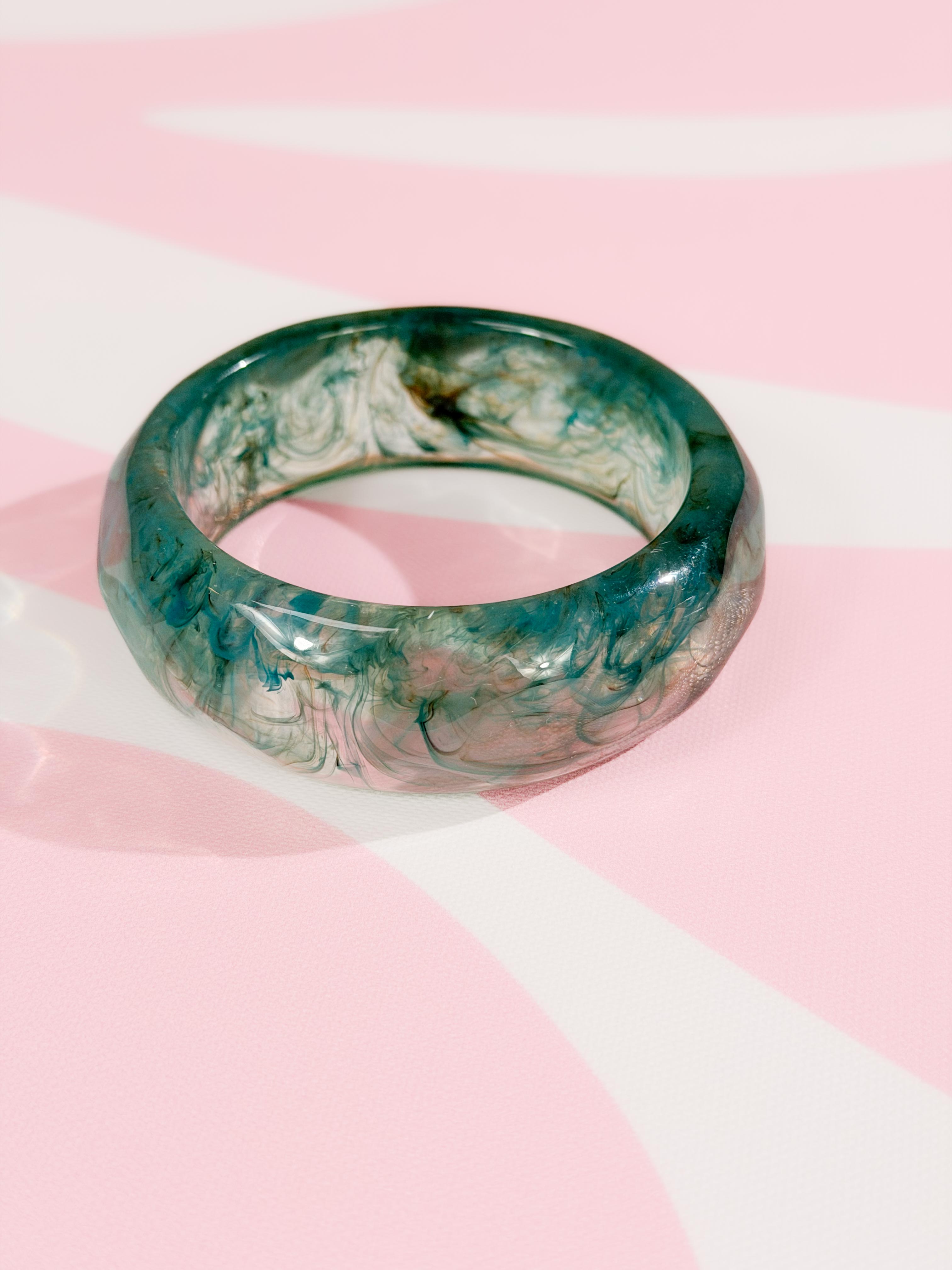Bracciale rigido salina|Colore:Turchese