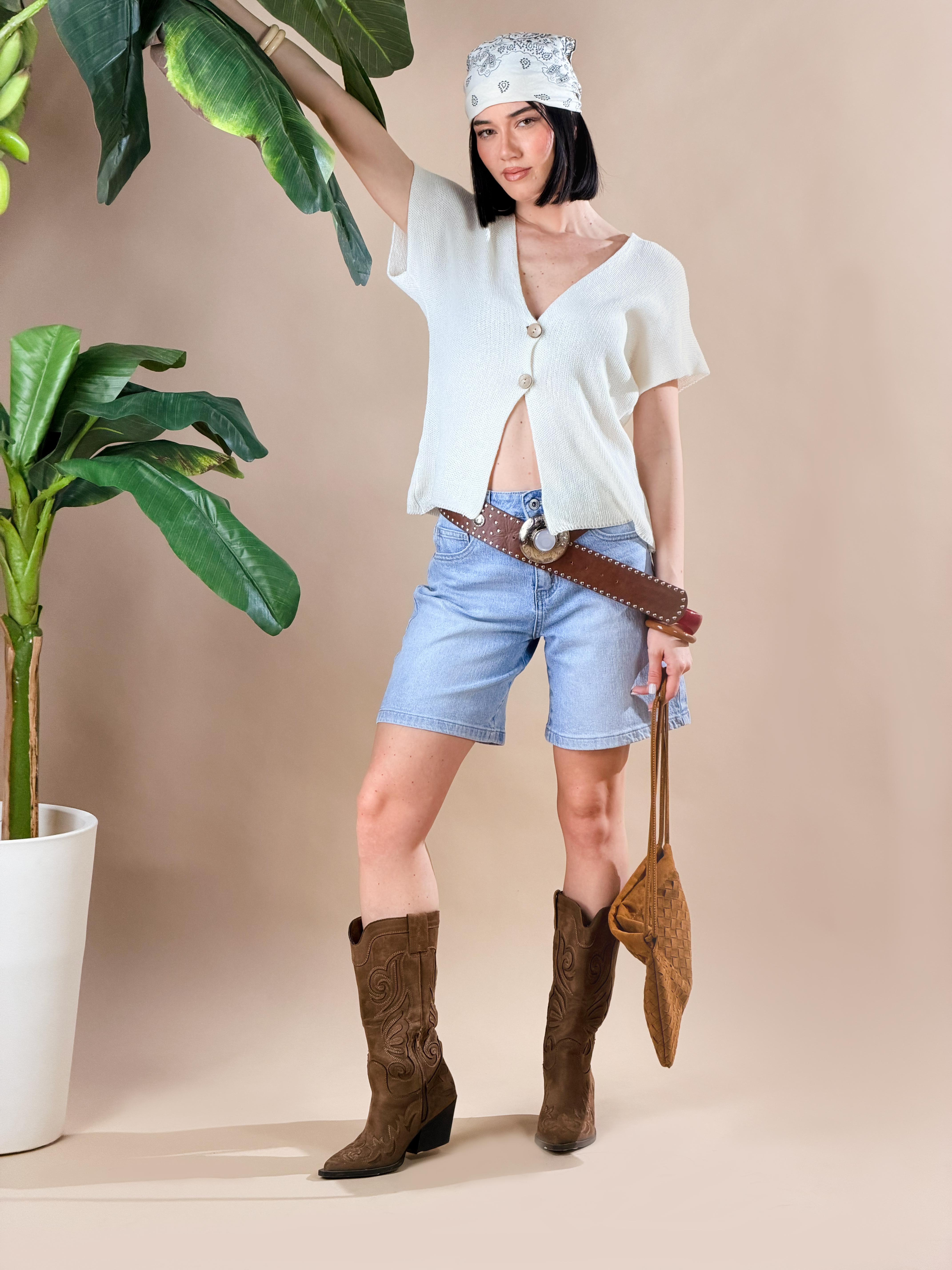 Gilet in maglia leggera|Colore:Bianco