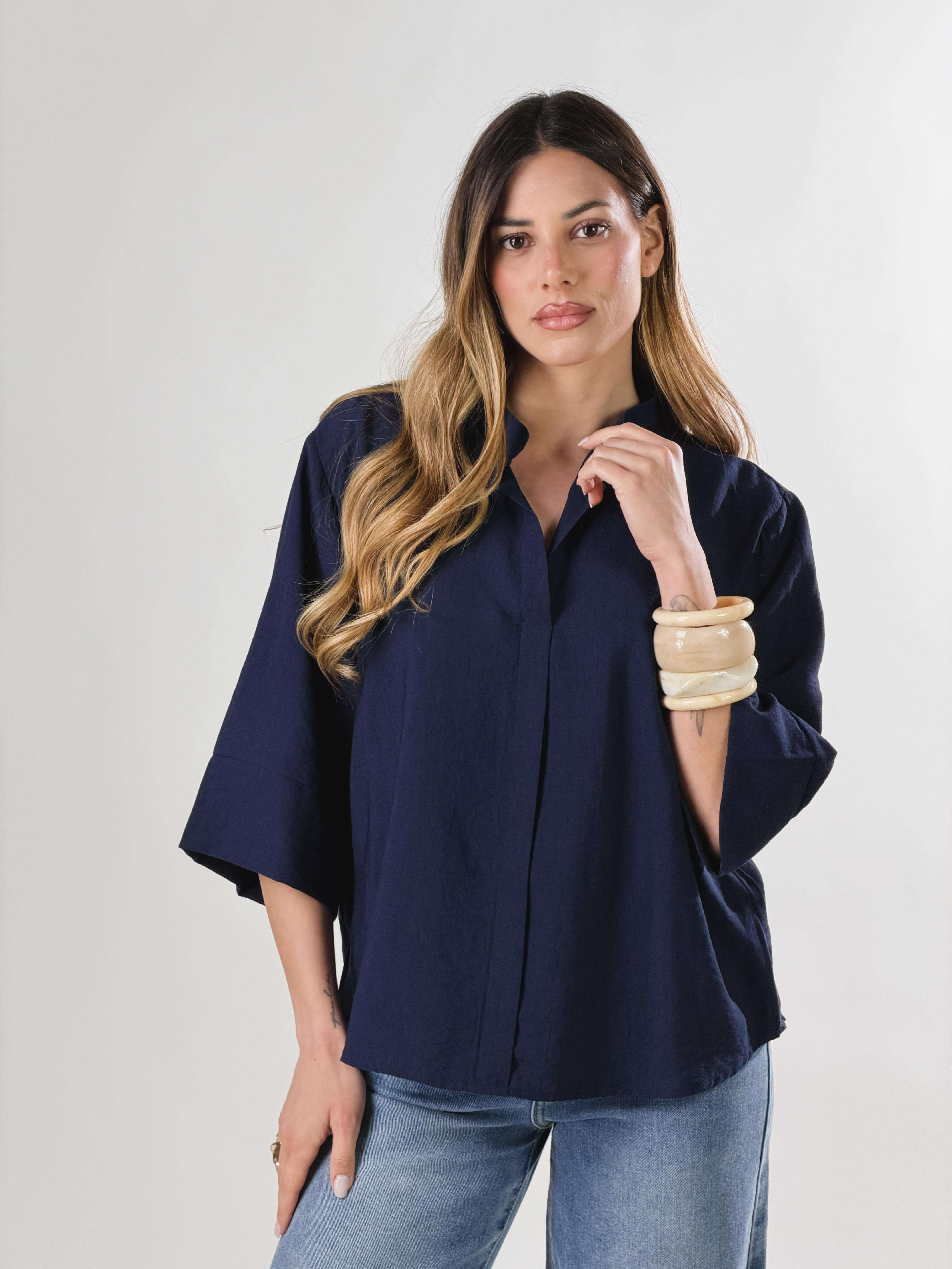 Blusa Viviana|Colore:Blu