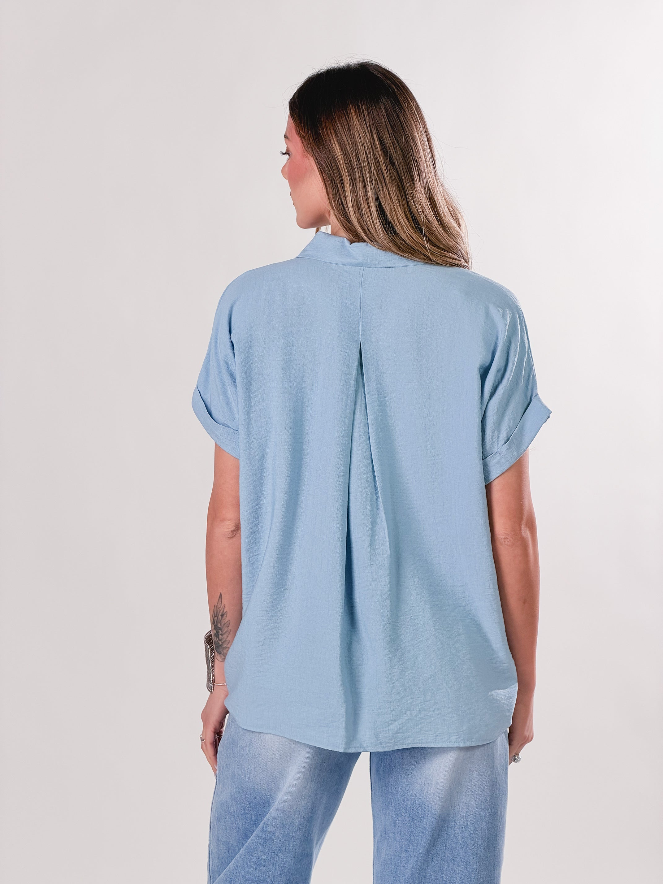 Camicia Easy-Chic|Colore:Celeste