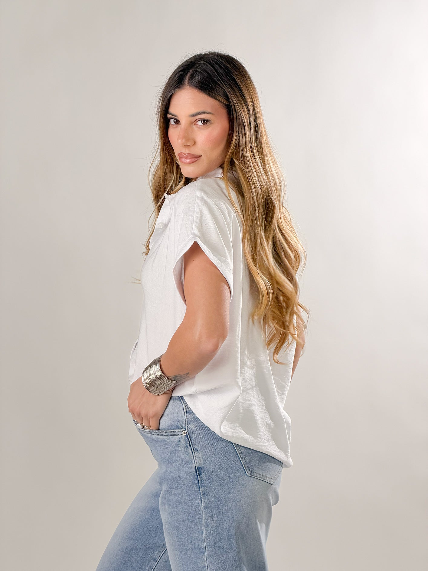 Camicia Easy-Chic|Colore:Bianco