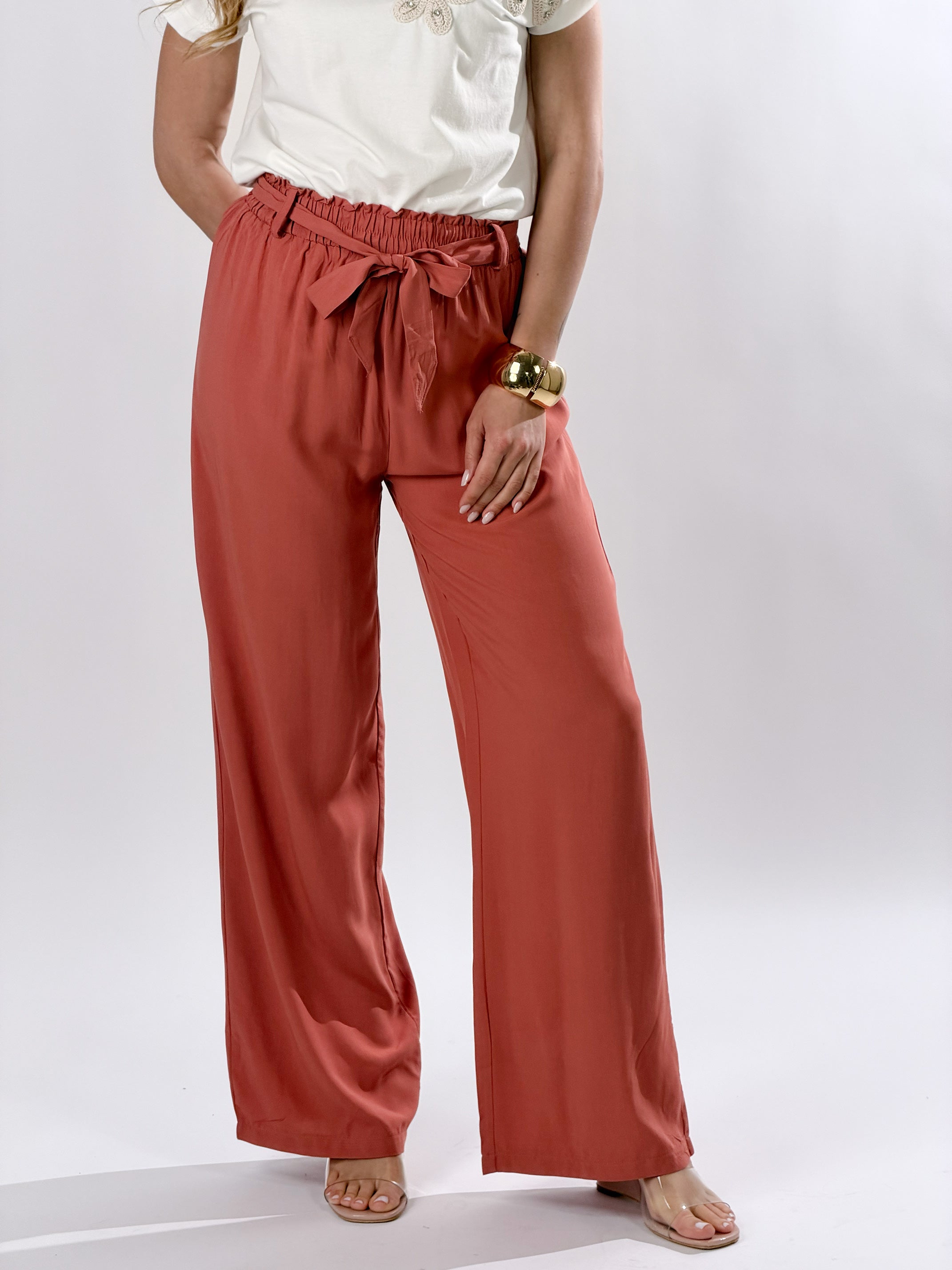 Pantalone Lisbona|Colore:Terracotta