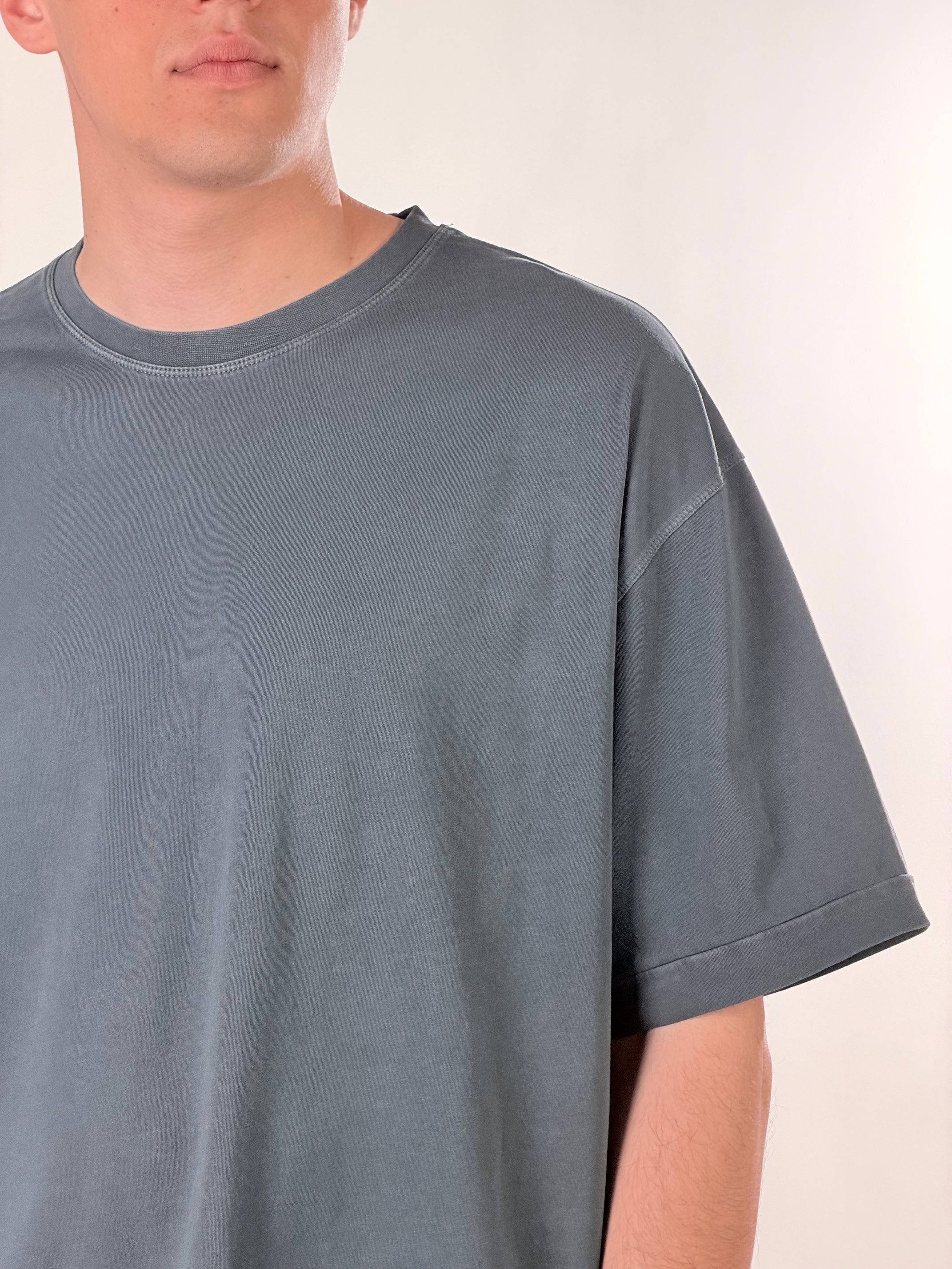 T-Shirt boxy|Colore:Piombo