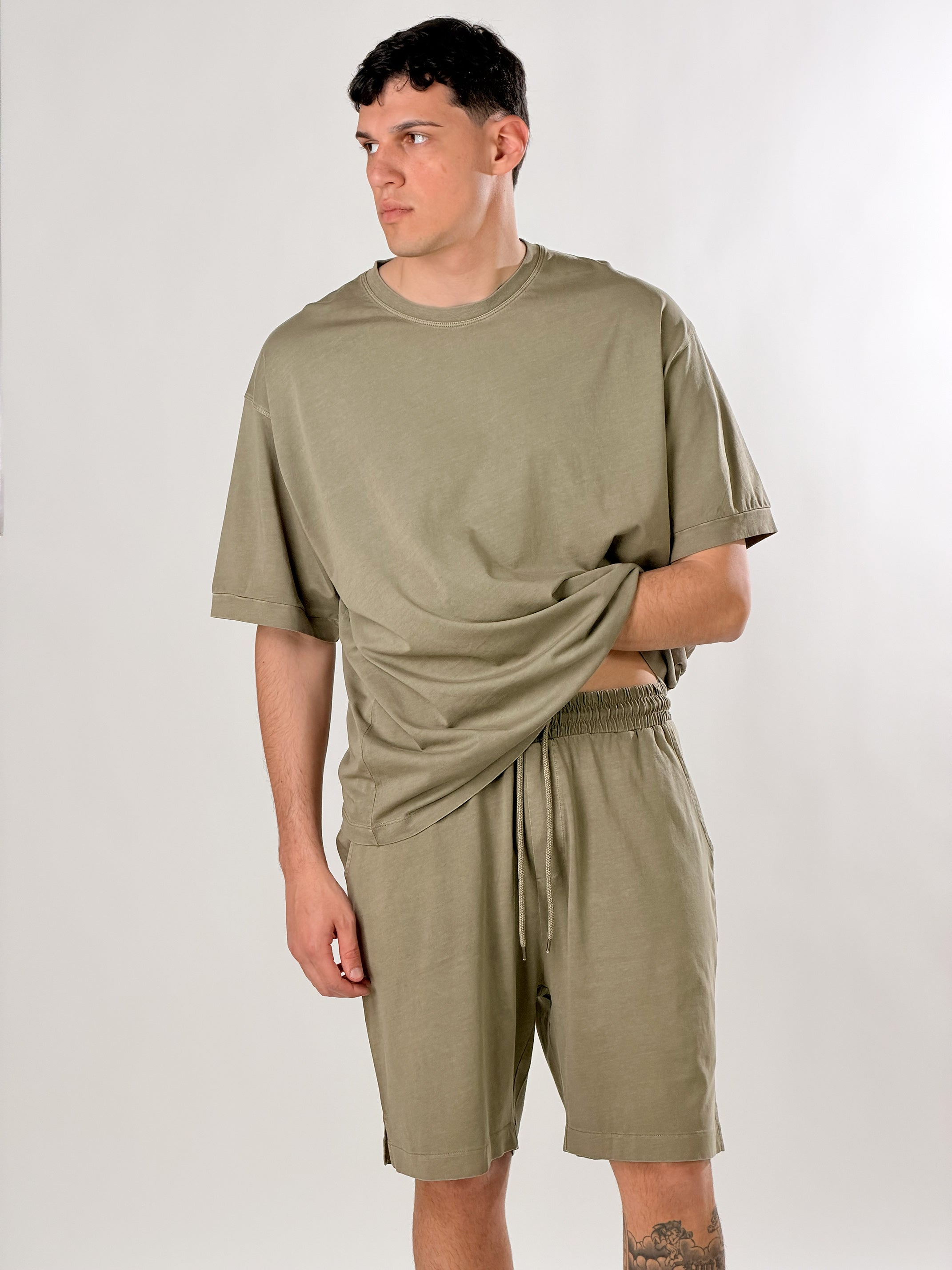 T-Shirt boxy|Colore:Fango