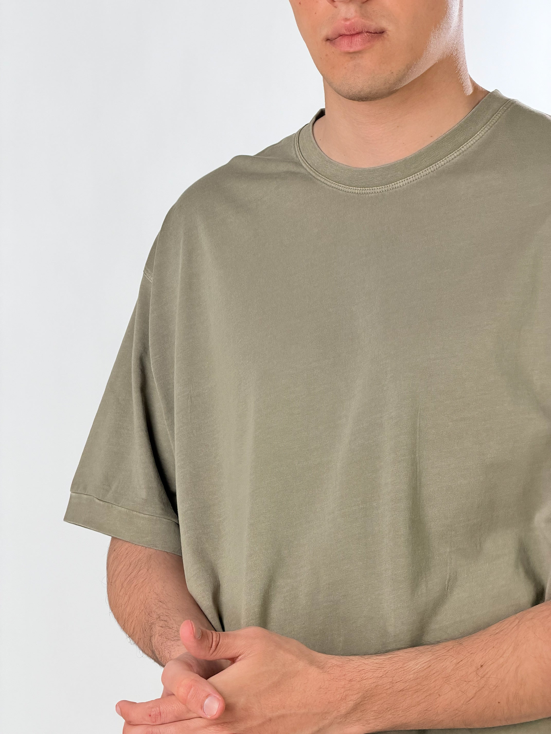 T-Shirt boxy|Colore:Fango