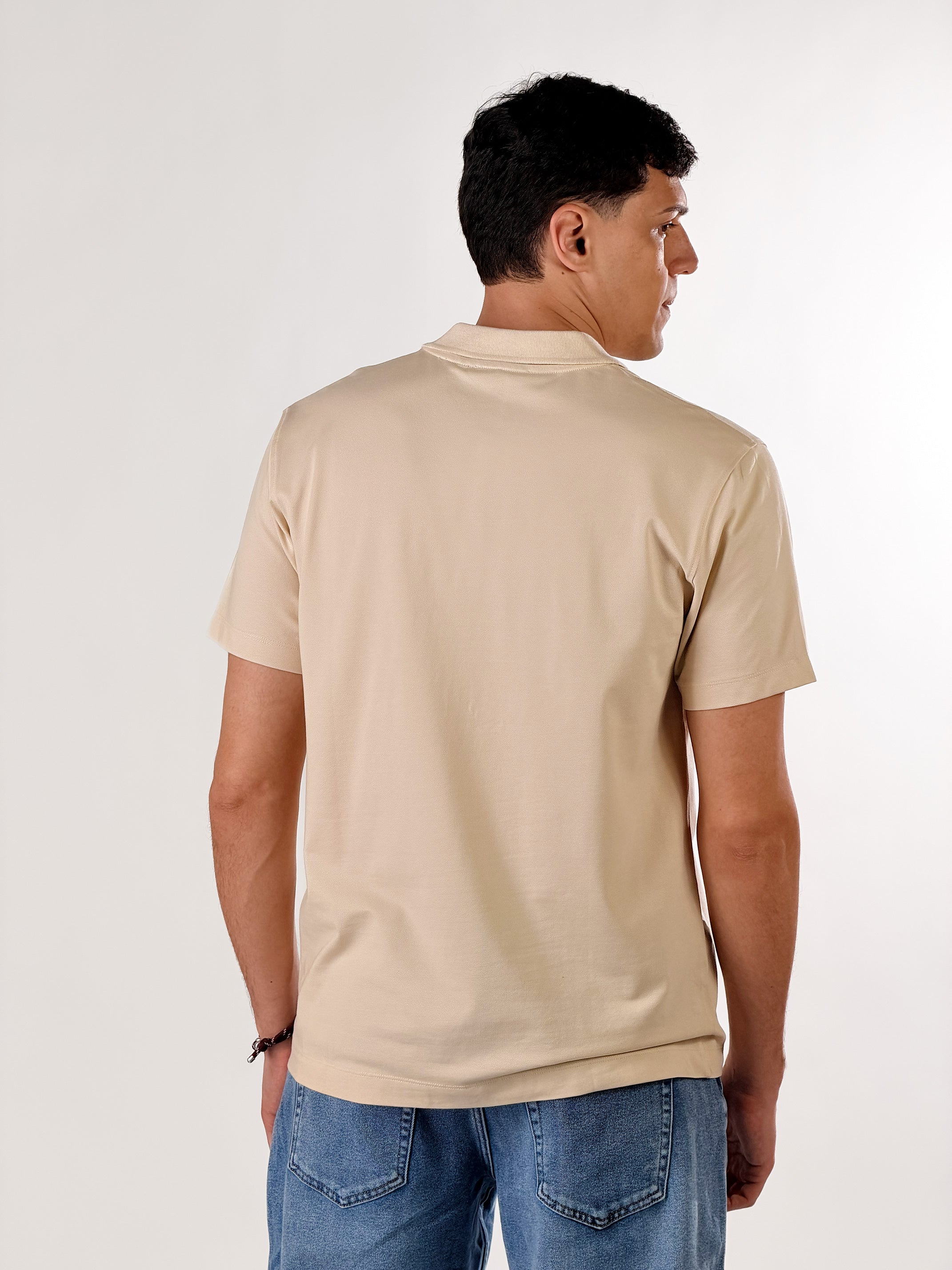 Polo senza bottoni|Colore:Beige