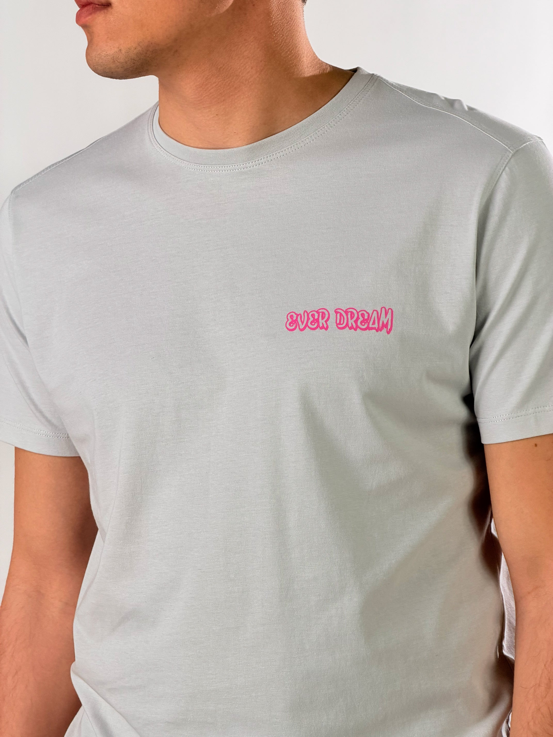 T-Shirt con stampa Palm Dream|Colore:Ghiaccio
