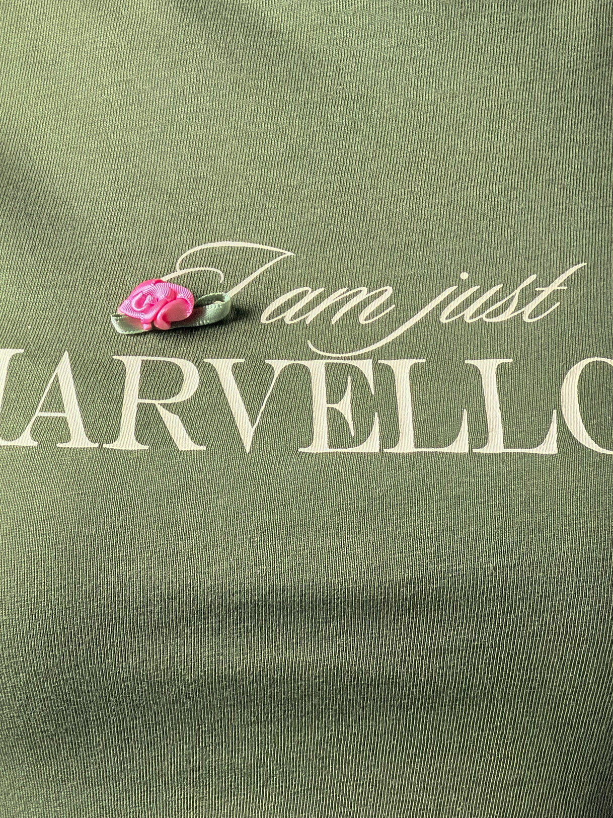 T-Shirt Crop Vintage|Colore:Verde militare