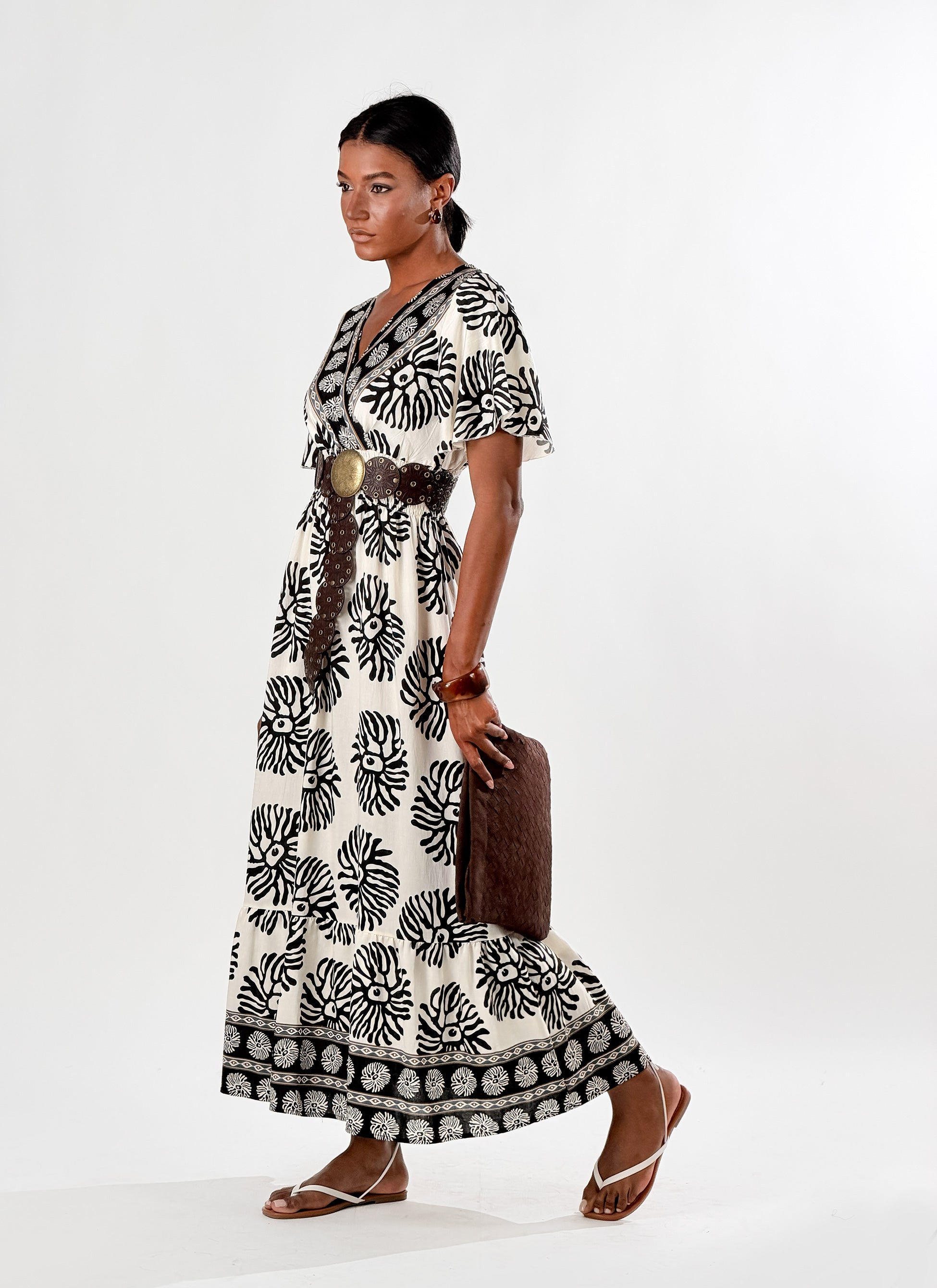 Vestito Boho|Colore:Nero