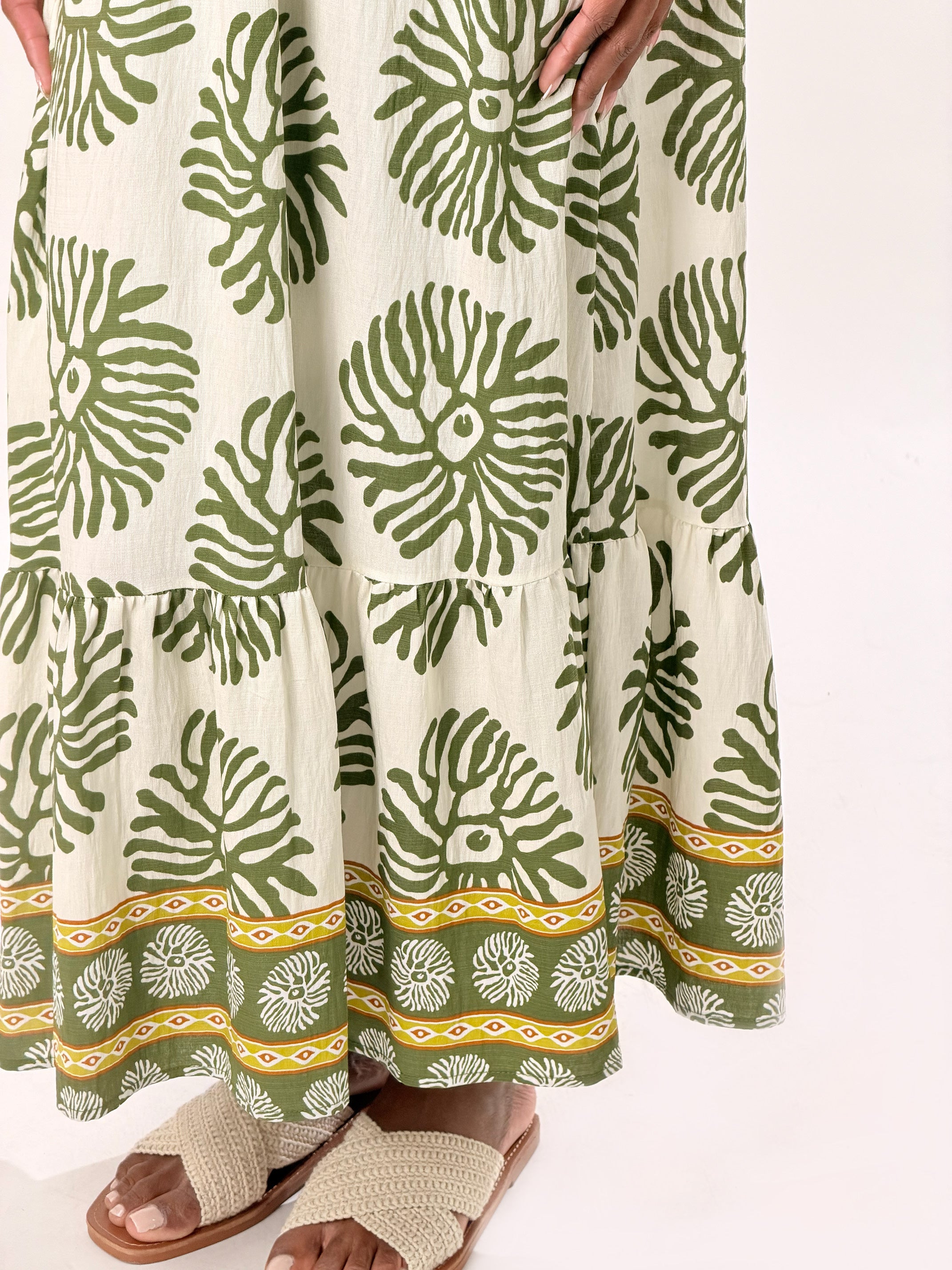 Vestito Boho|Colore:Verde