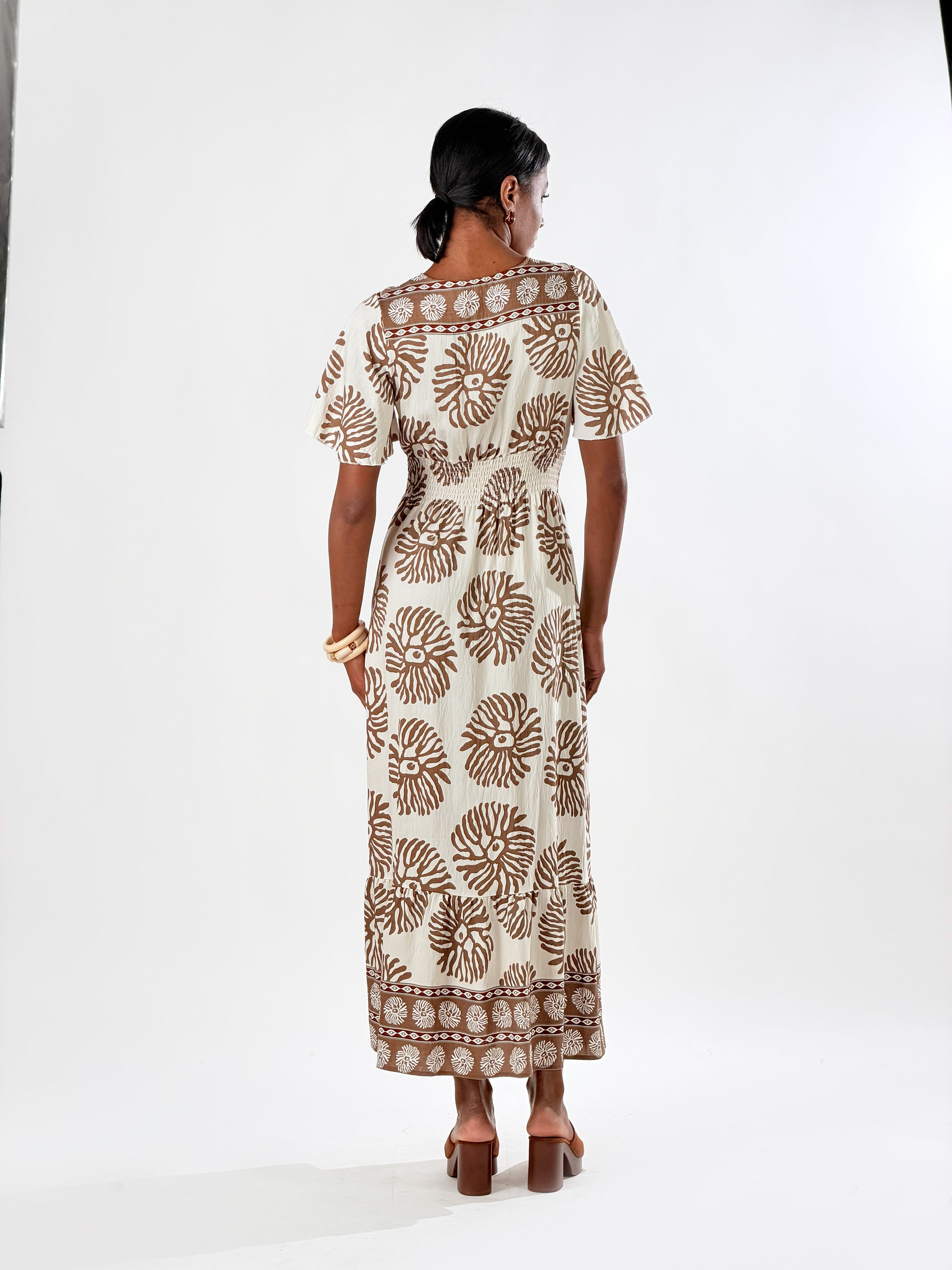 Vestito Boho|Colore:Marrone