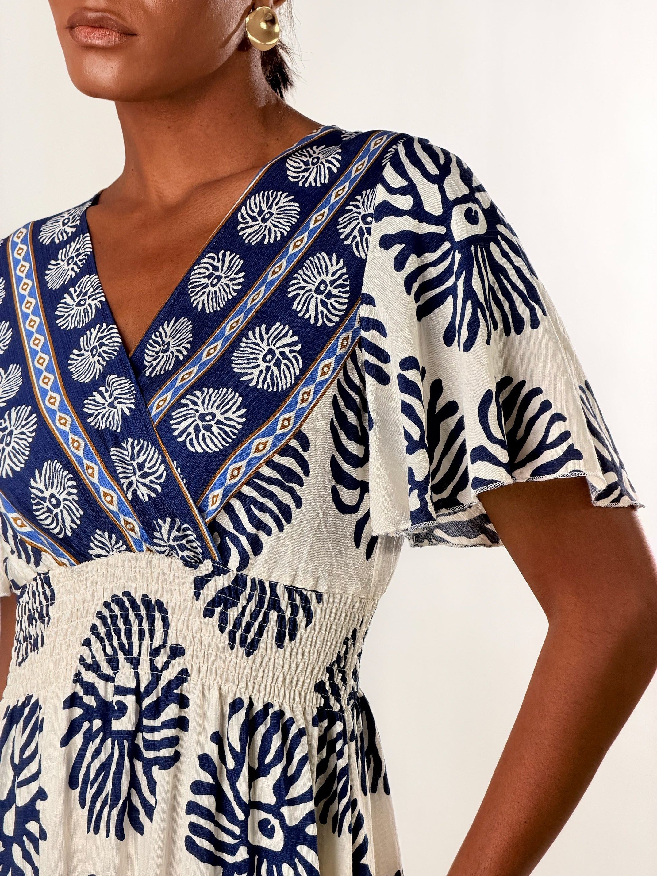 Vestito Boho|Colore:Blu