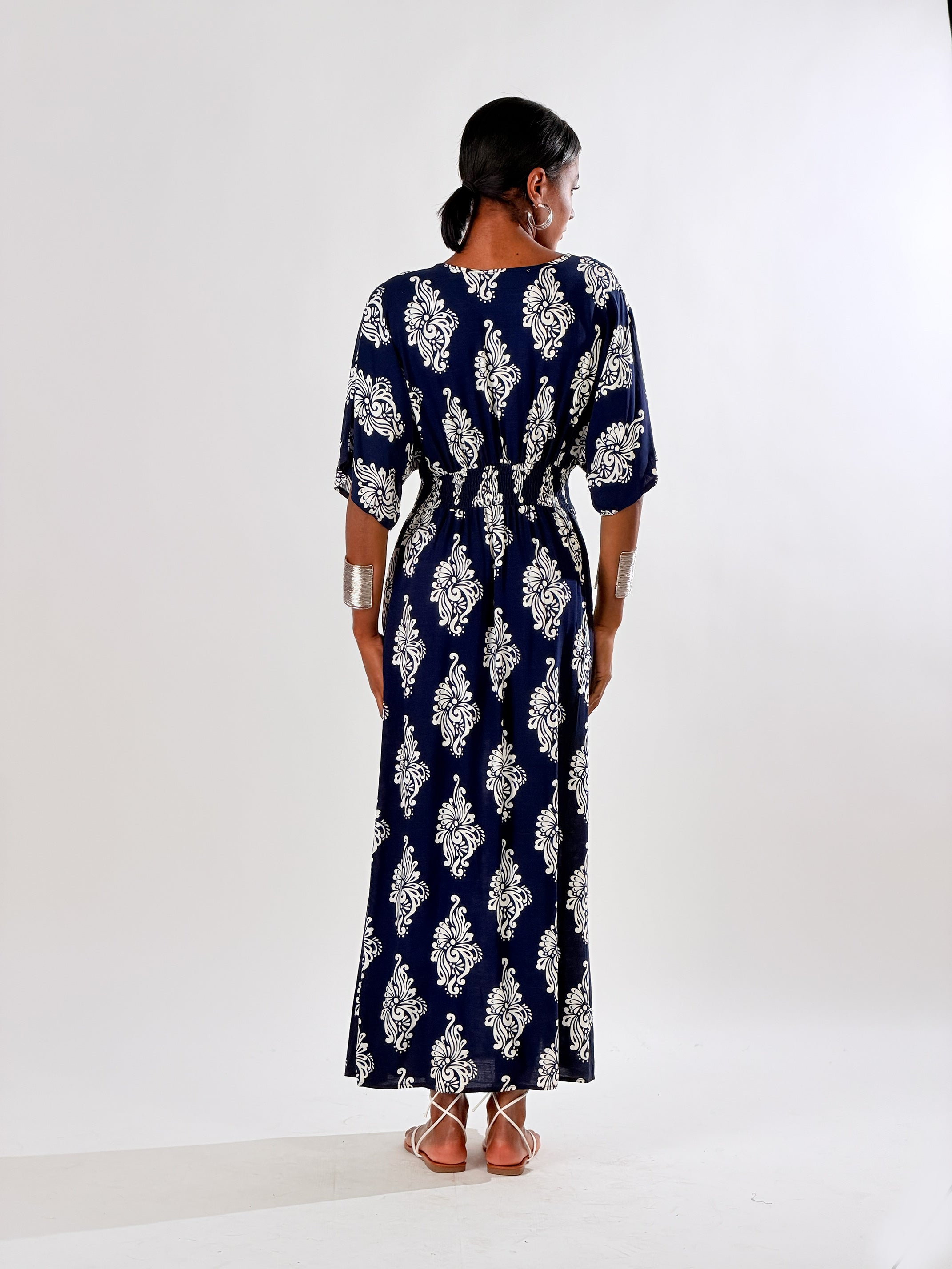 Vesttio Summer border print|Colore:Blu