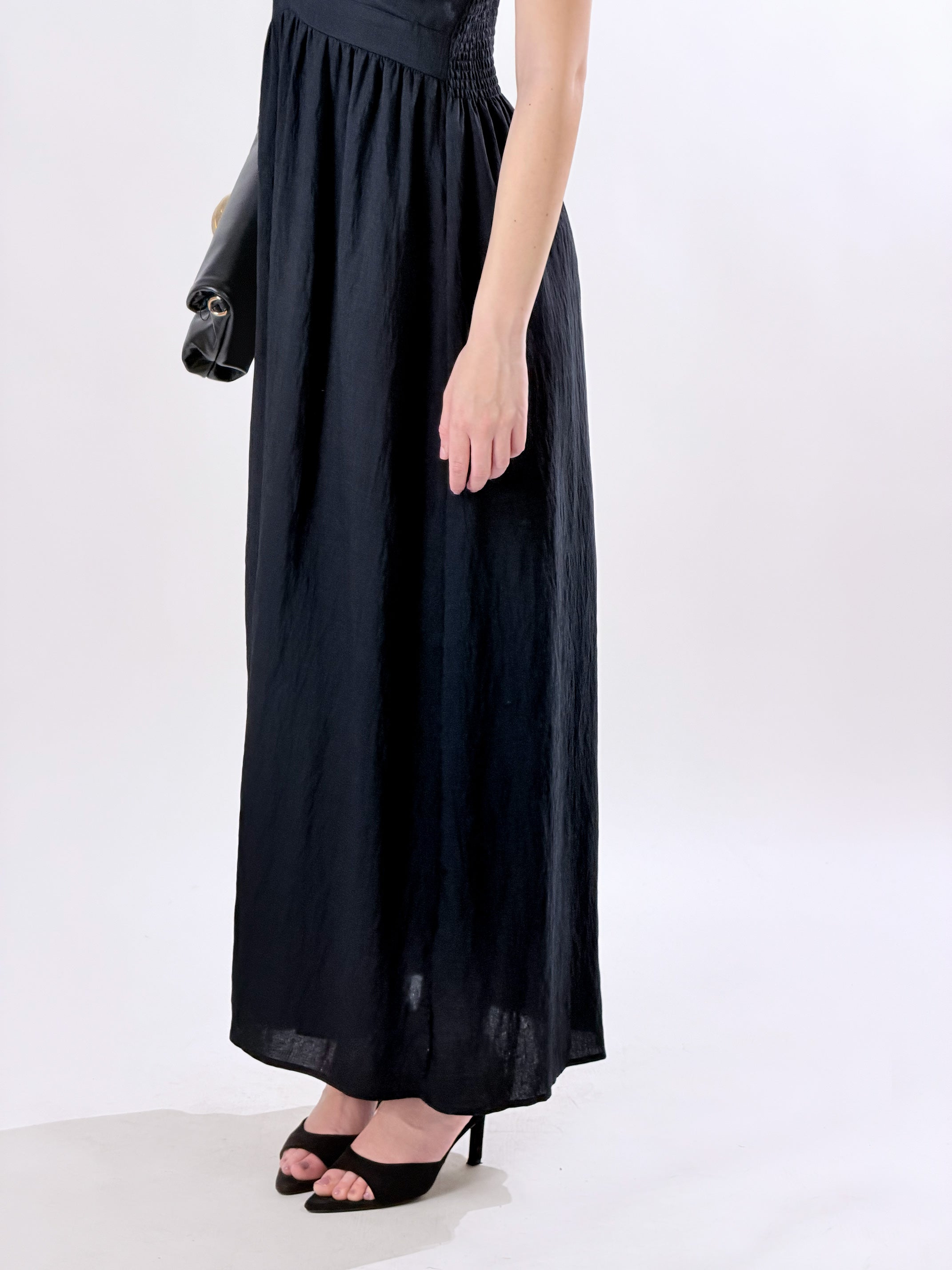 Vestito Allure con Accessorio oro|Colore:Nero