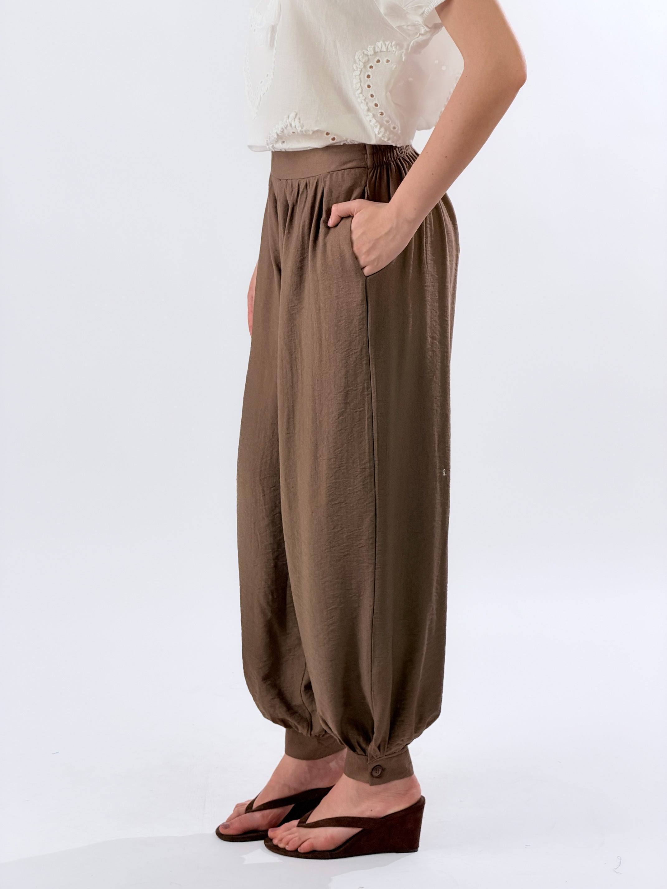 Pantalone Harem Ballon|Colore:Caffe