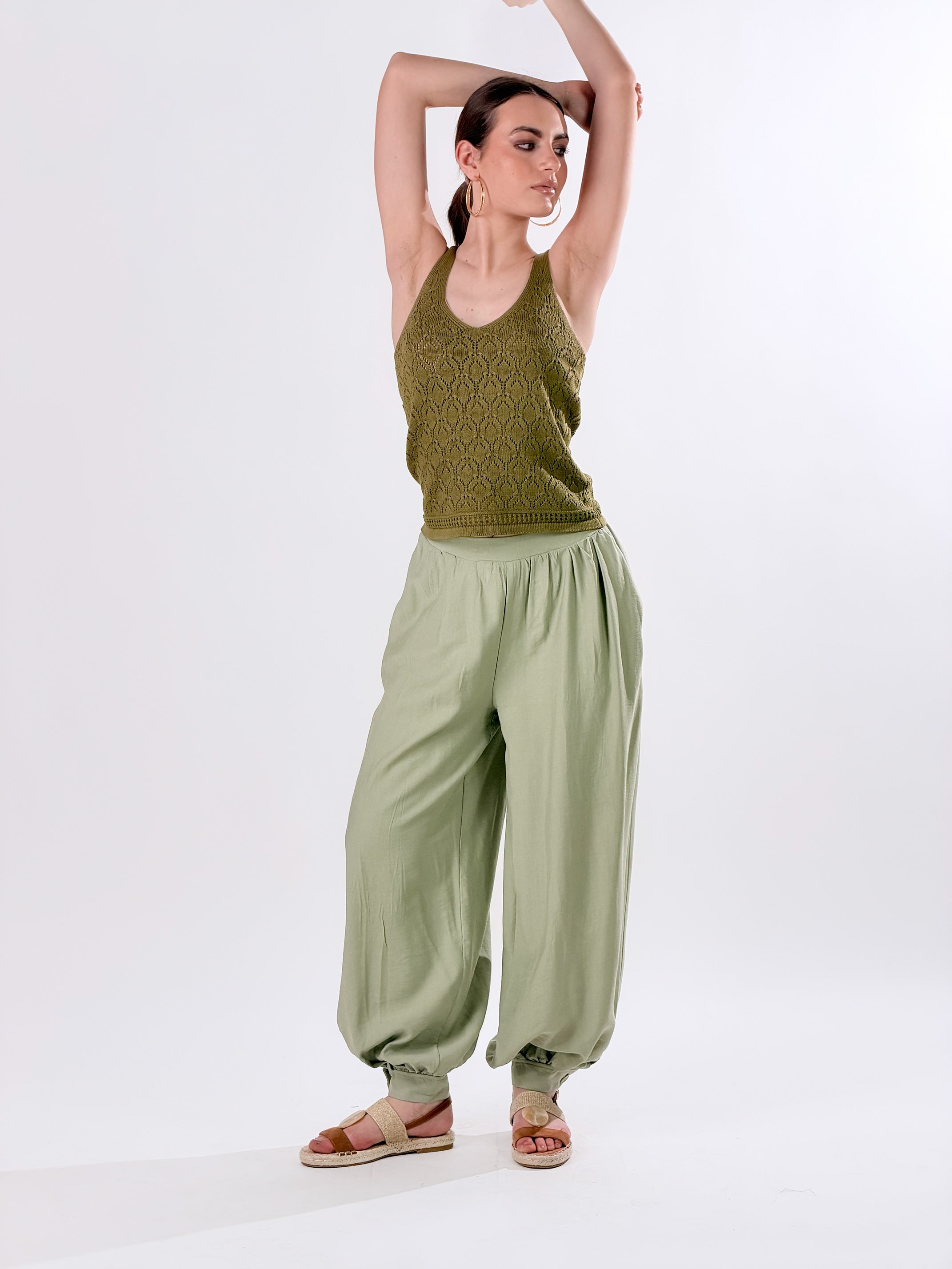 Pantalone Harem Ballon|Colore:Verde