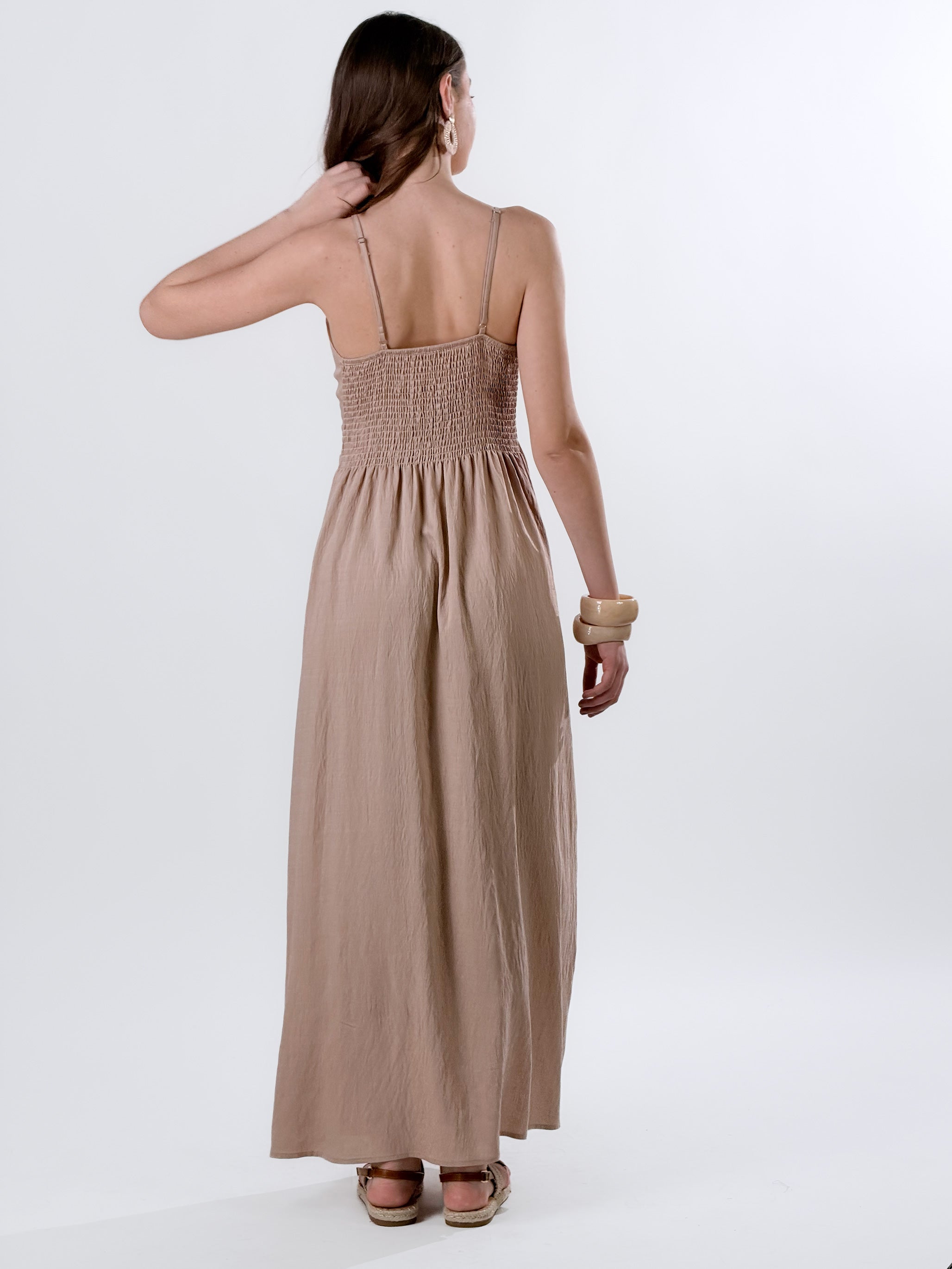 Vestito Allure con Accessorio oro|Colore:Beige