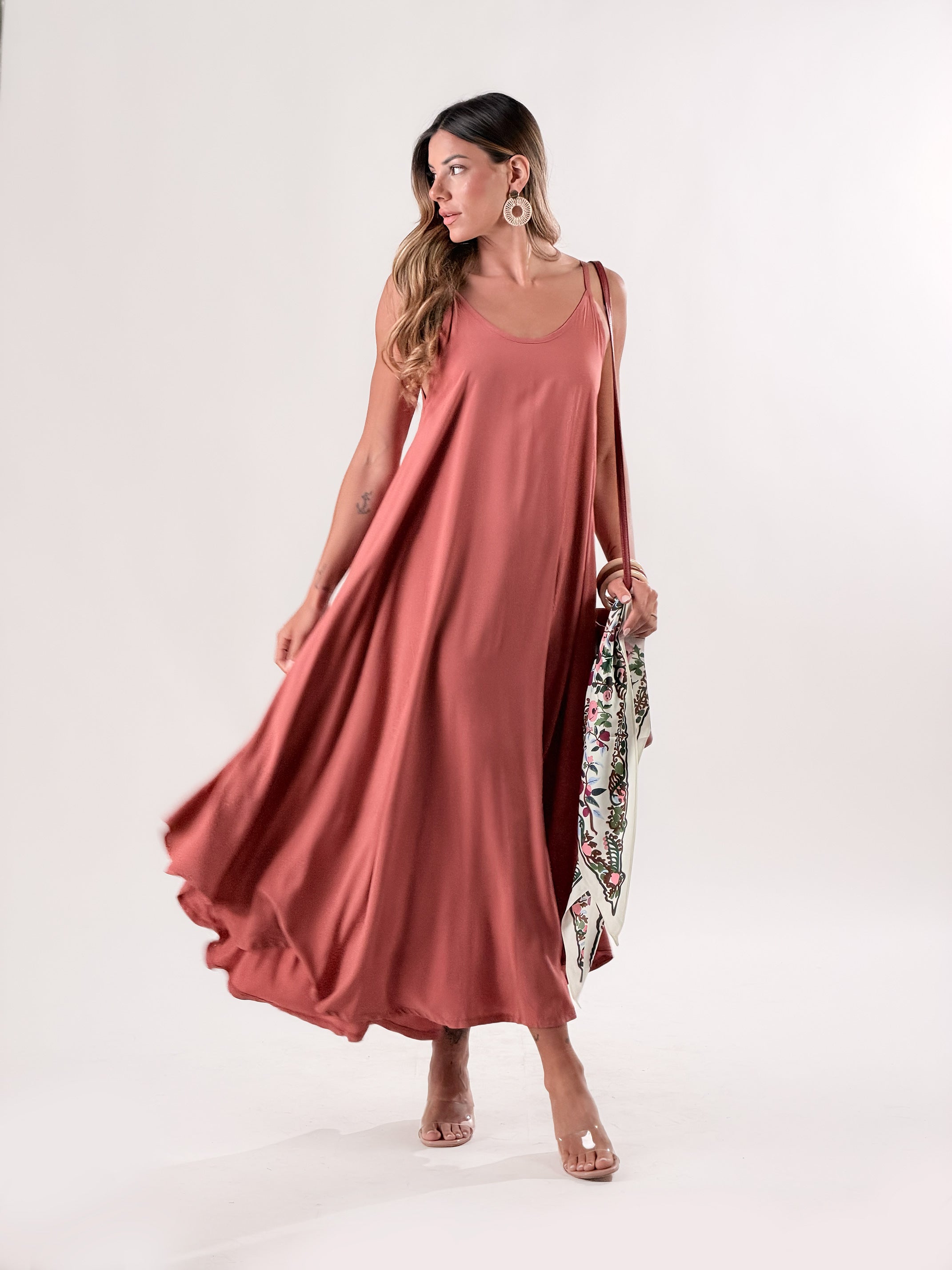 Vestito Salina|Colore:Terracotta
