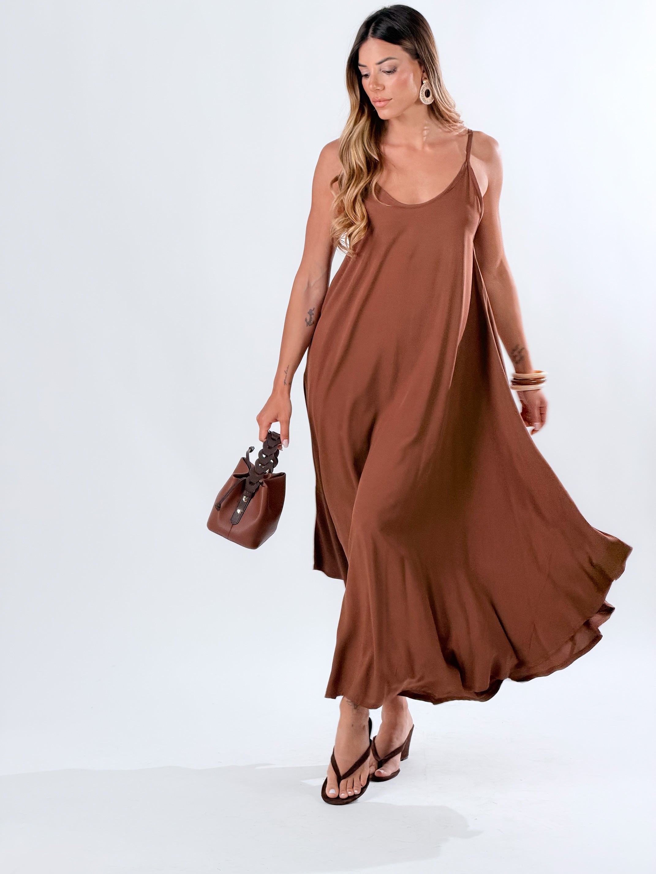 Vestito Salina|Colore:Nocciola