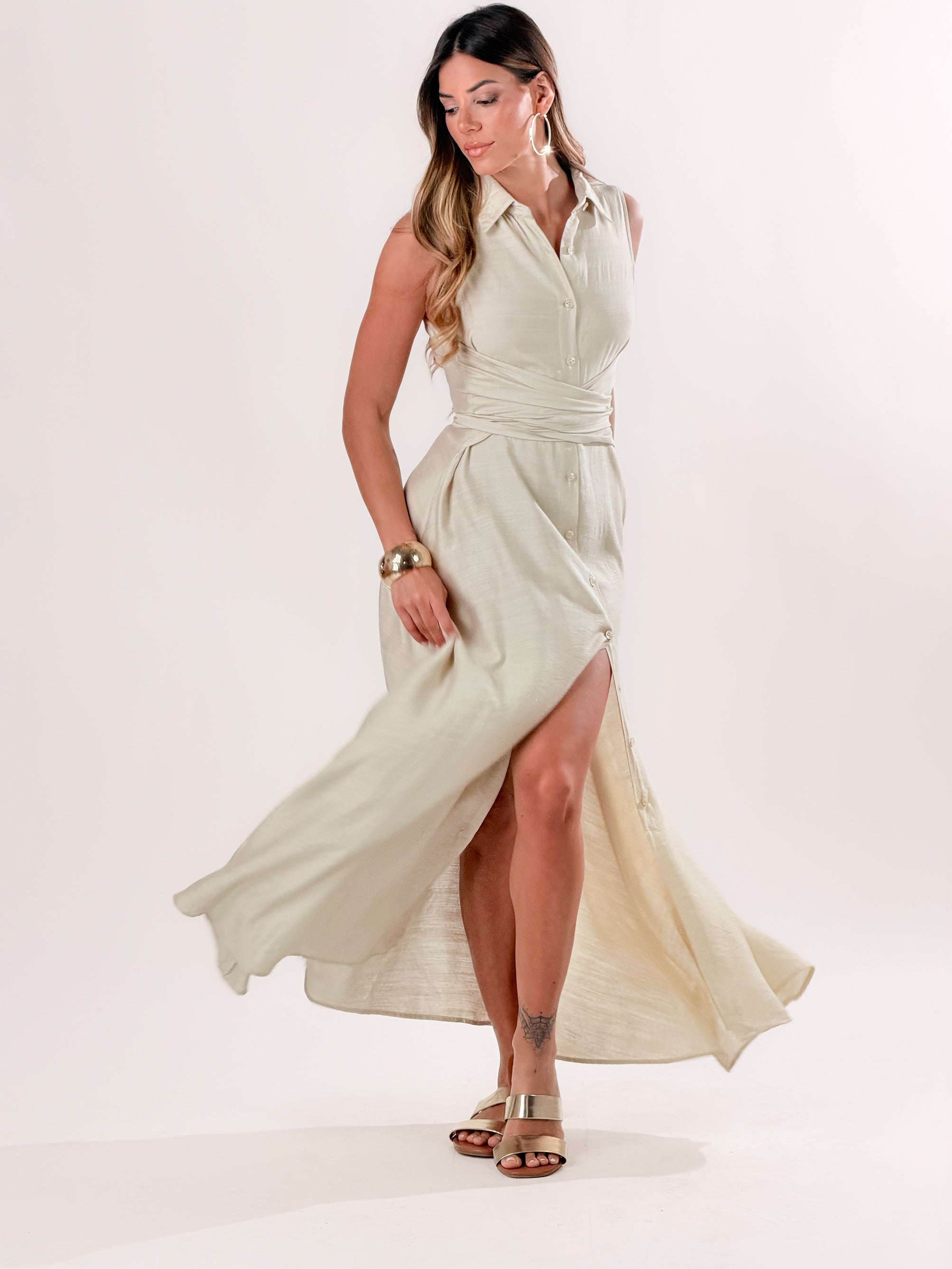 Vestito Sharon|Colore:Beige