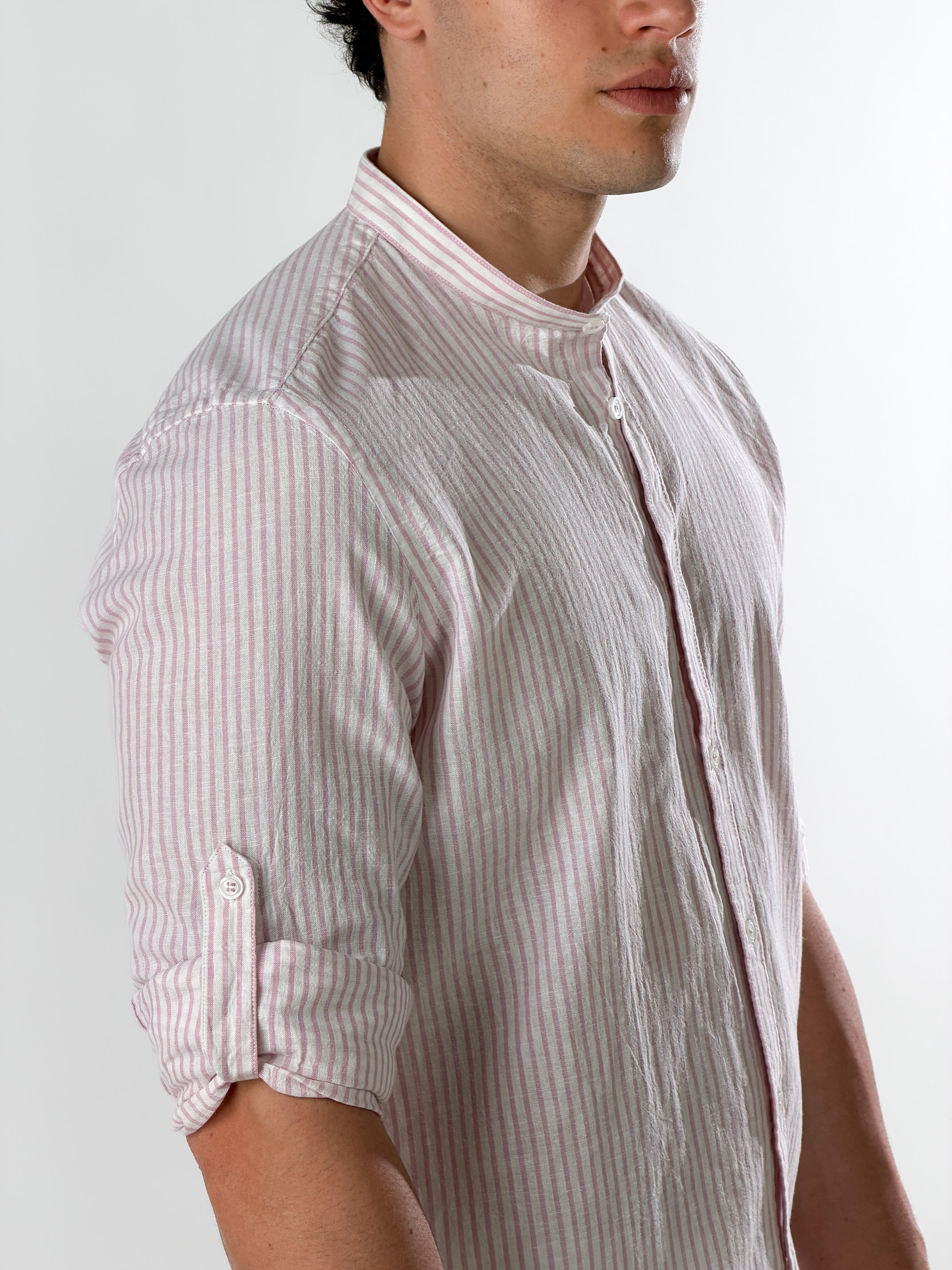 Camicia con maniche martingala|Colore:Rosa