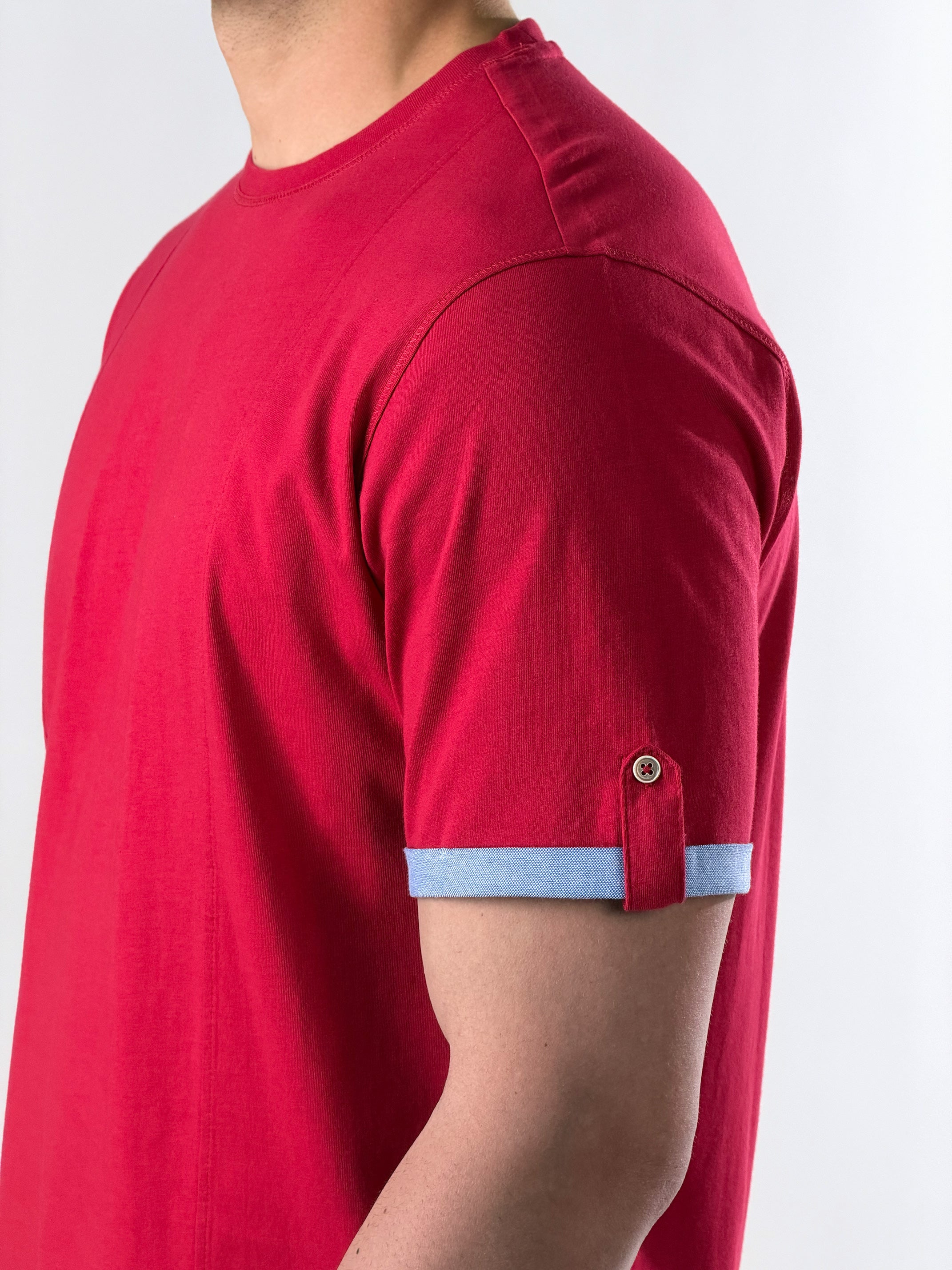 T-Shirt Roll tab |Colore:Corallo