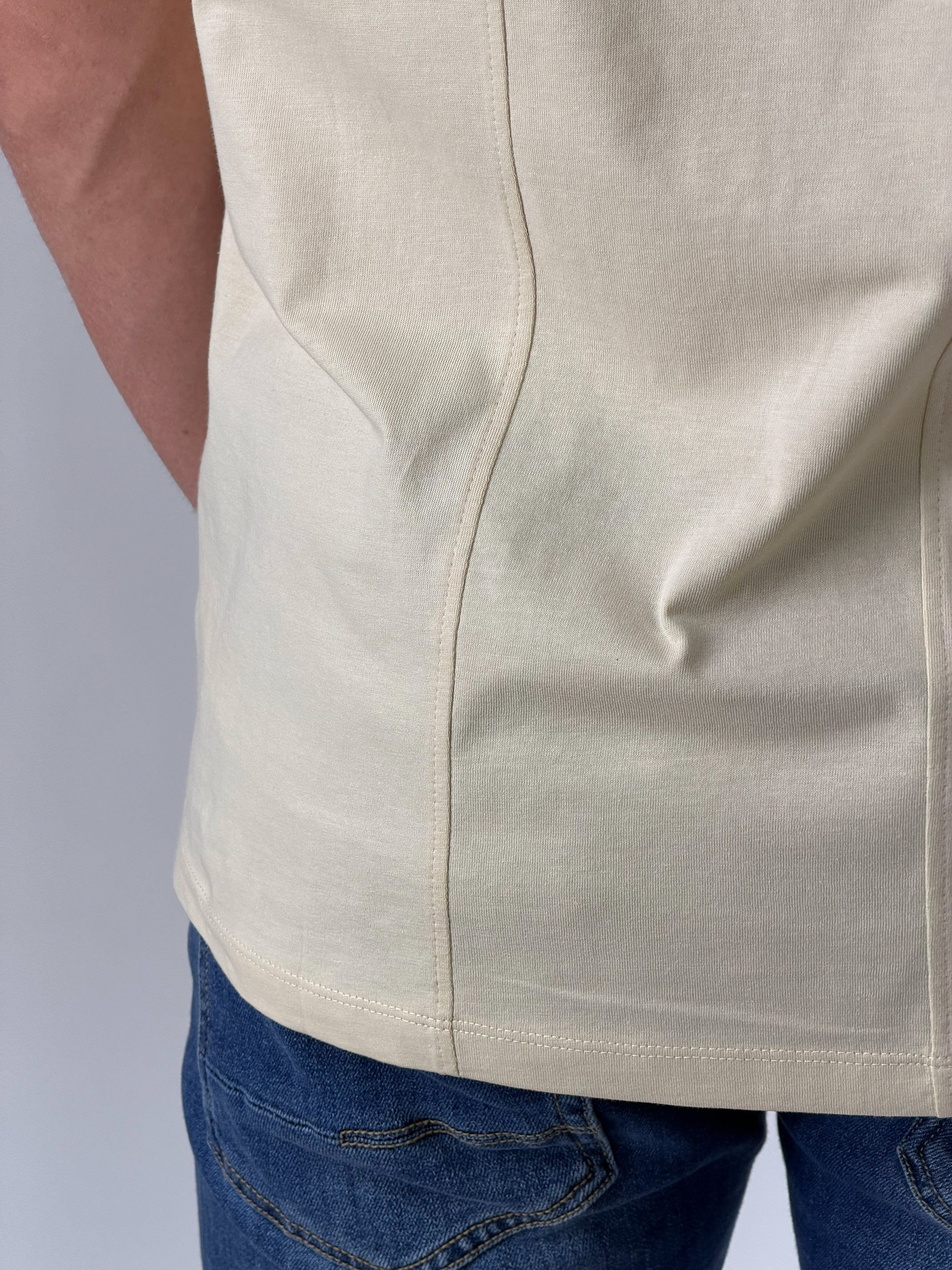 T-Shirt Roll tab |Colore:Beige