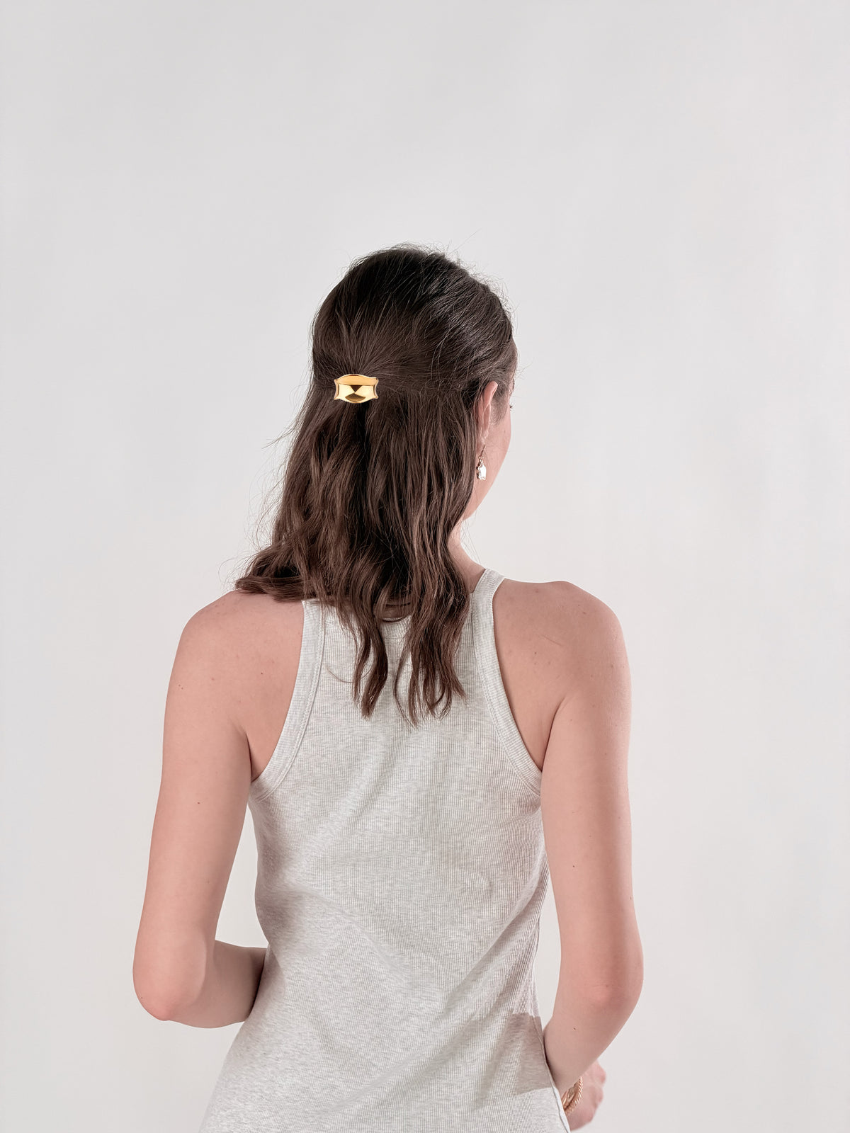 Abito lungo a coste|Colore:Grigio melange