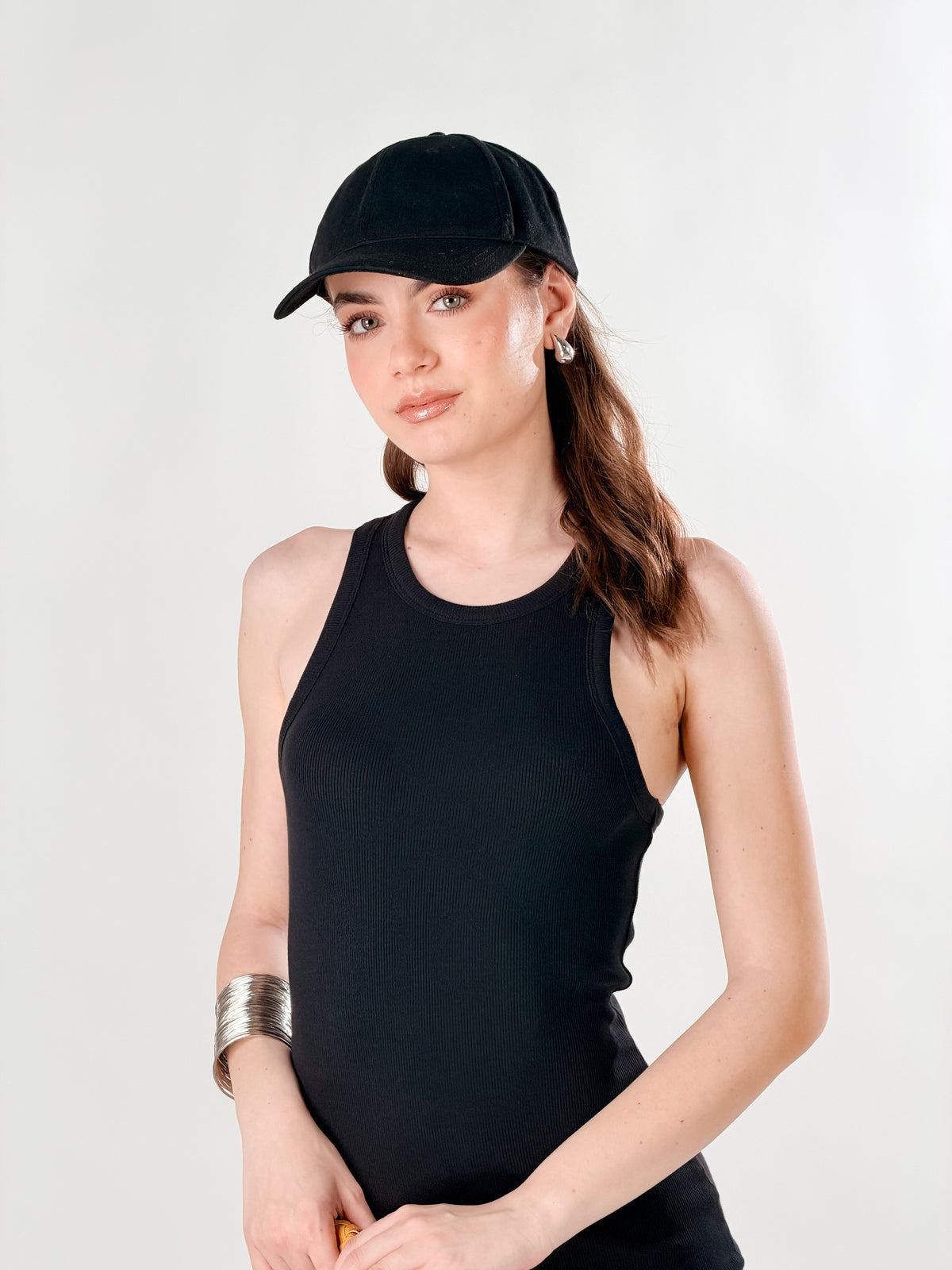 Abito Midi a coste |Colore:Nero