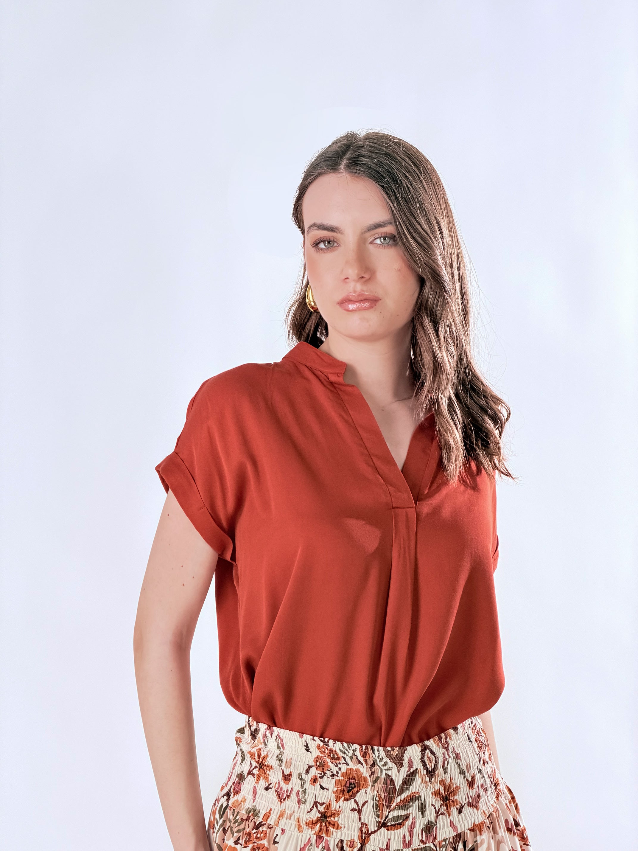 Blusa Camy |Colore:Ruggine