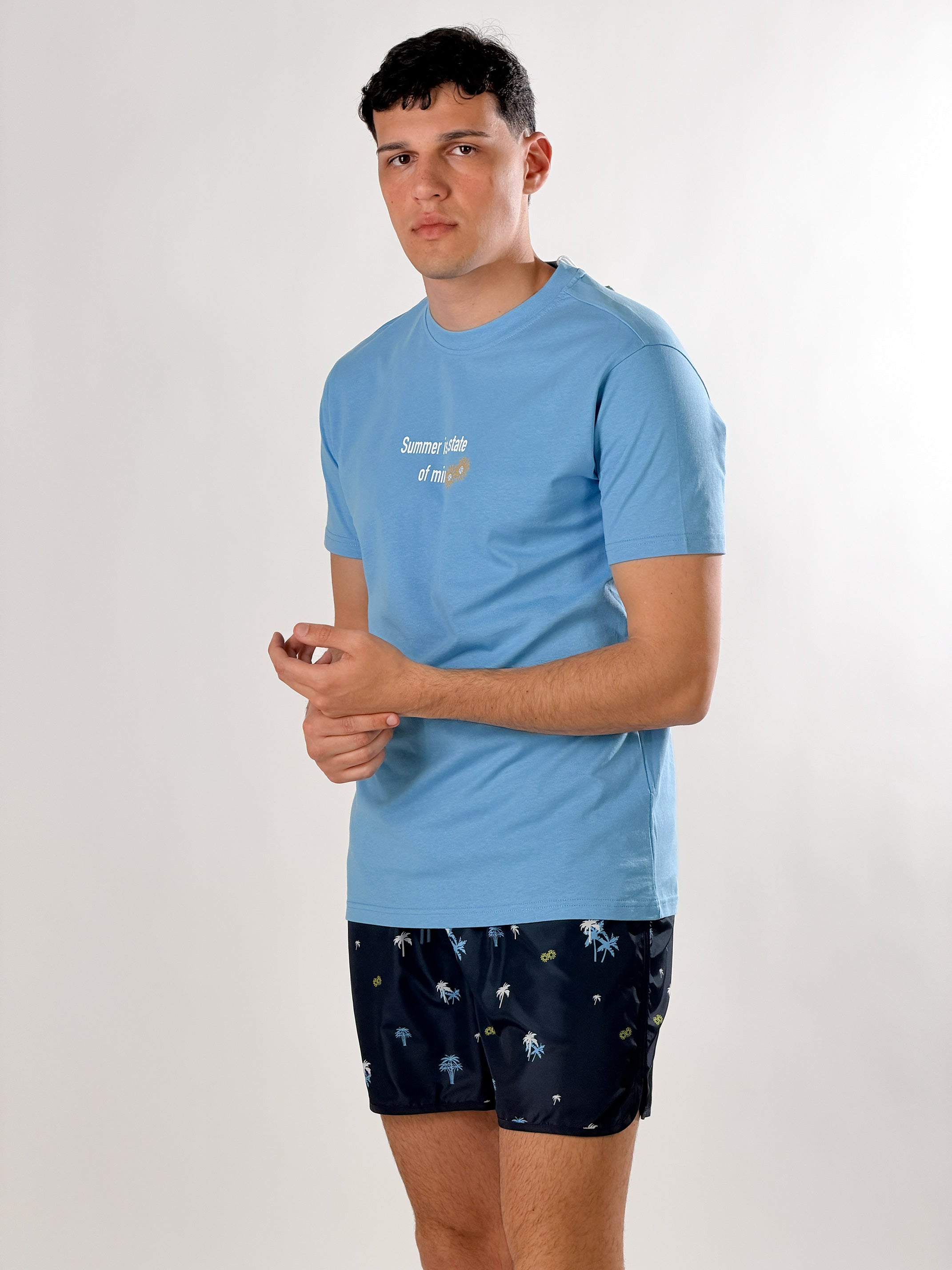 T-Shirt Summer|Colore:Celeste