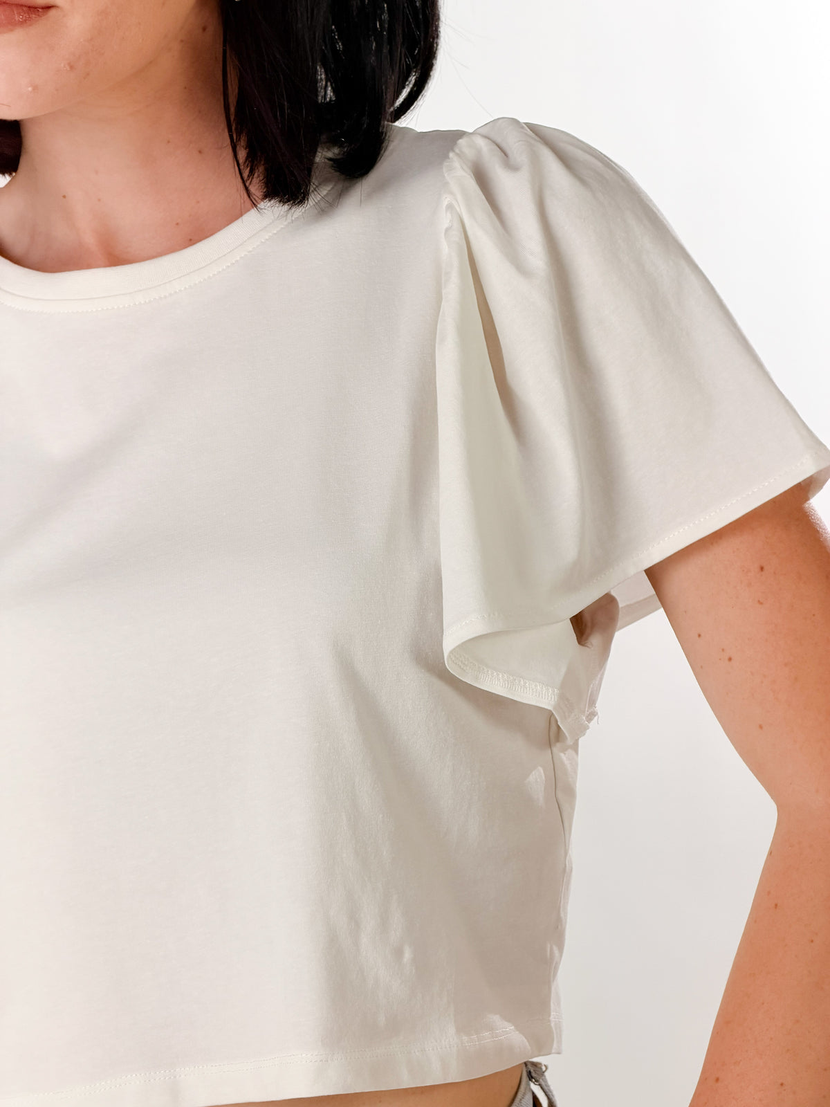 T-Shirt manica Voilà|Colore:Bianco latte