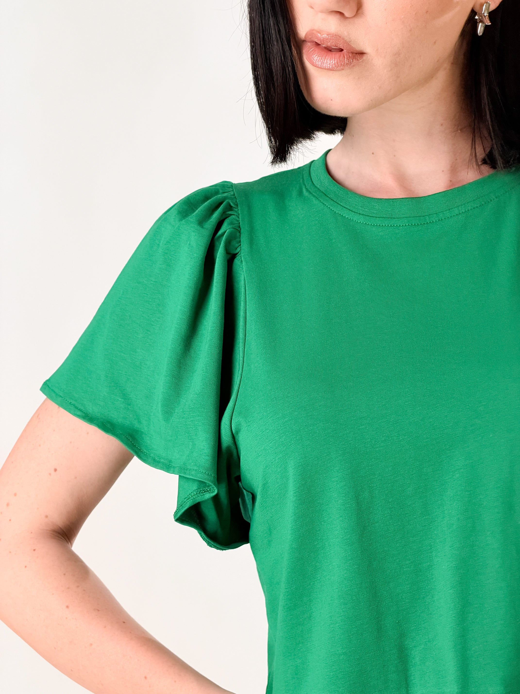 T-Shirt manica Voilà|Colore:Smeraldo