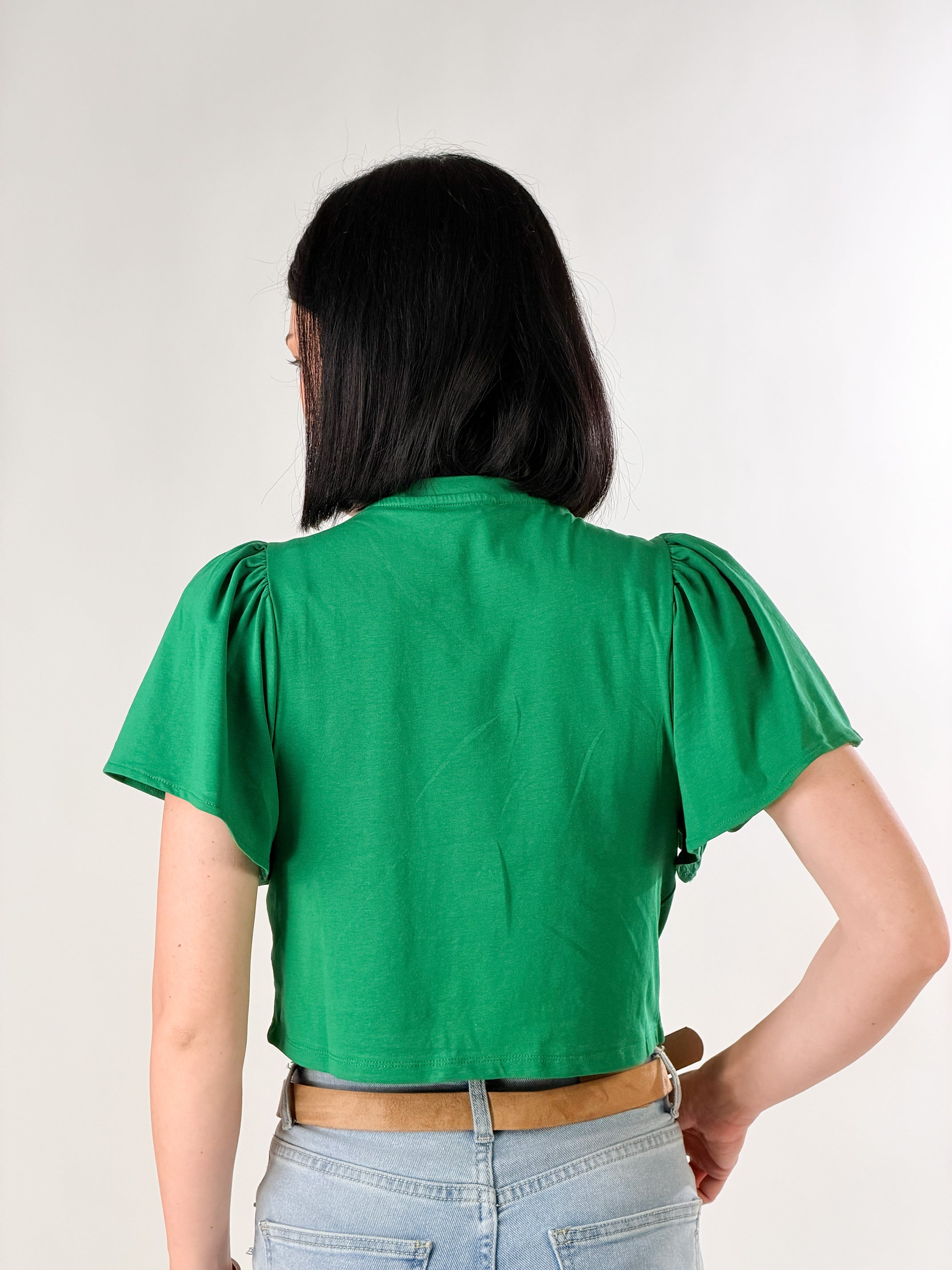 T-Shirt manica Voilà|Colore:Smeraldo