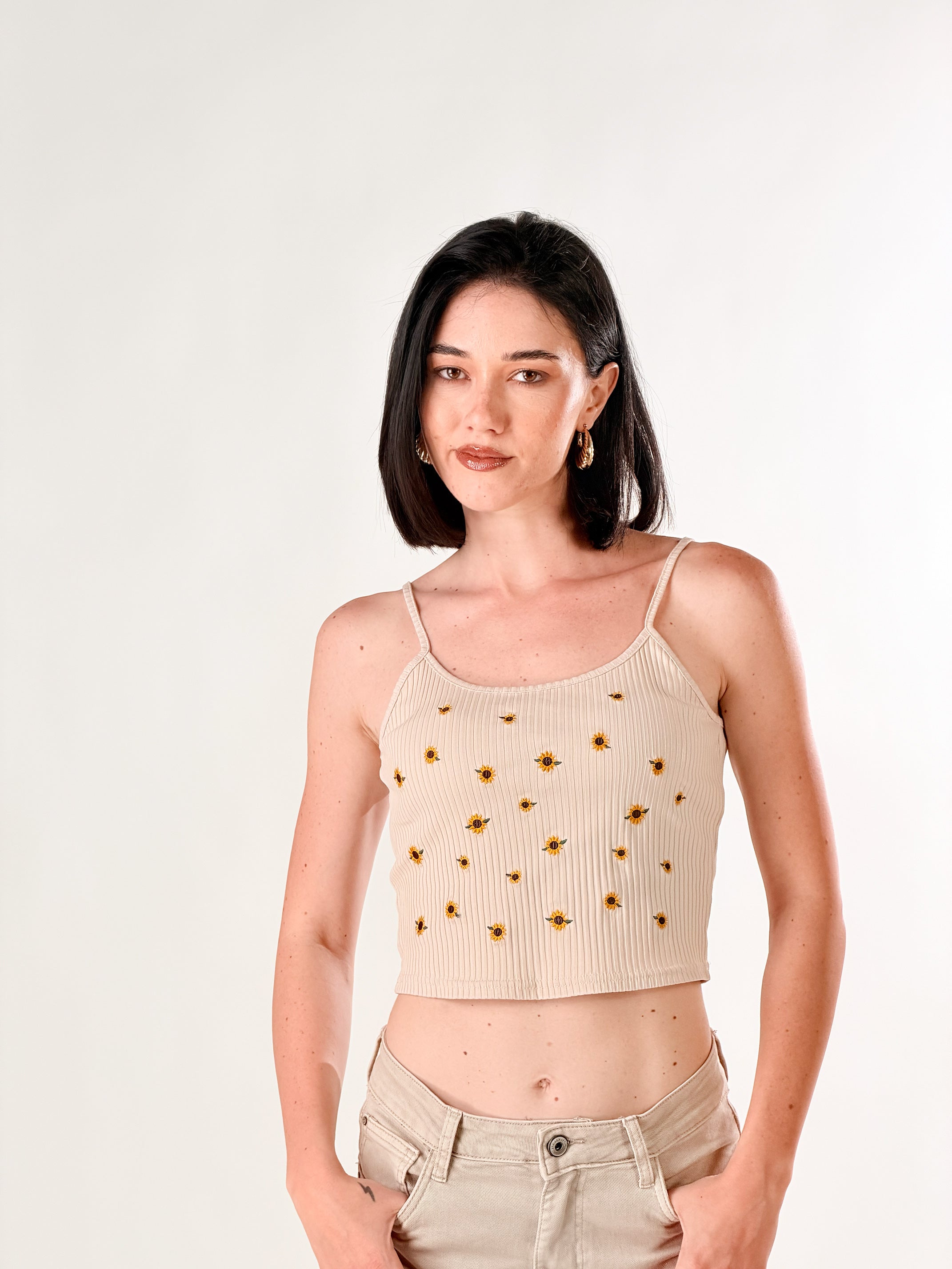Top Sunflower|Colore:Corda