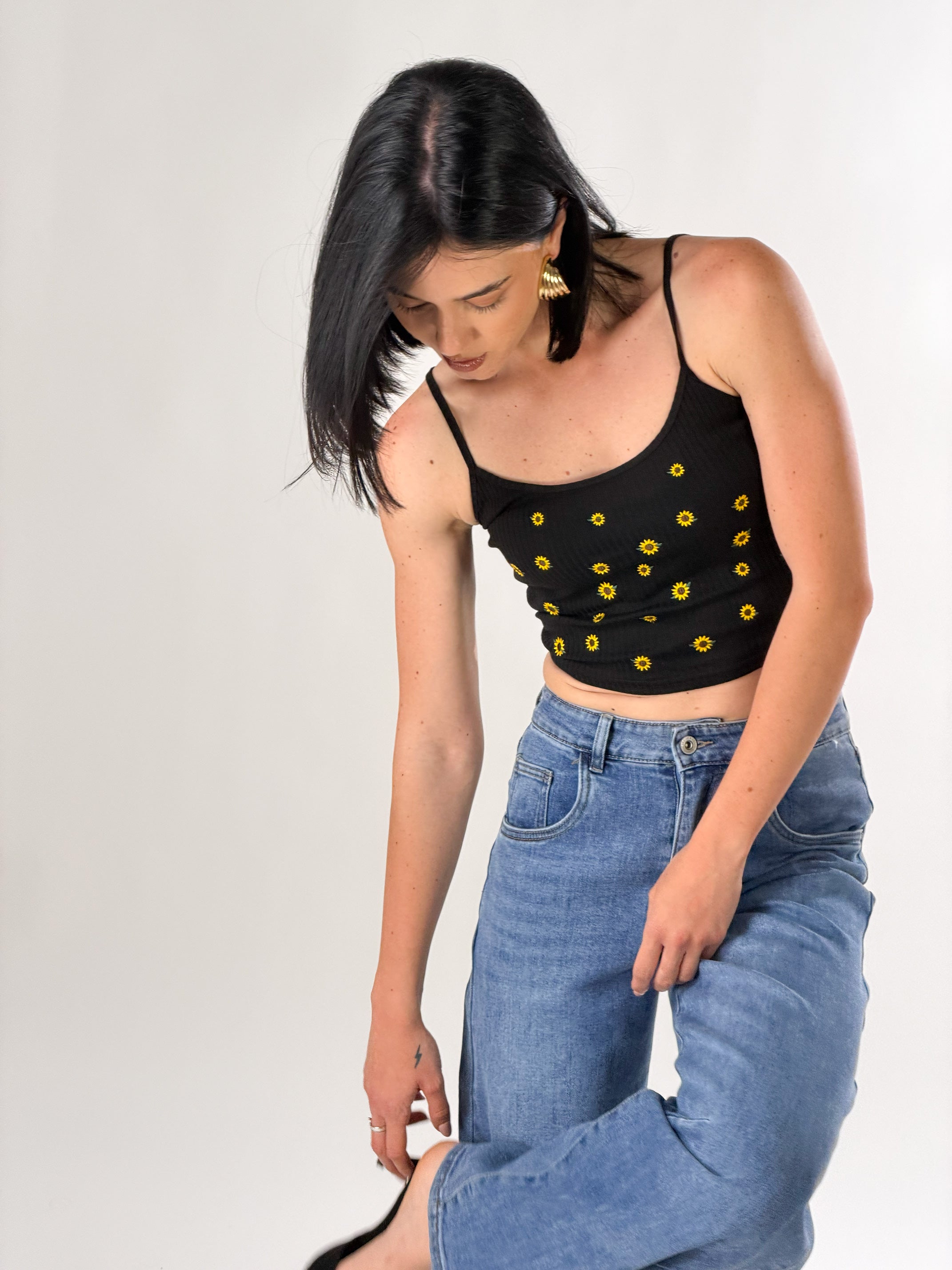 Top Sunflower|Colore:Nero