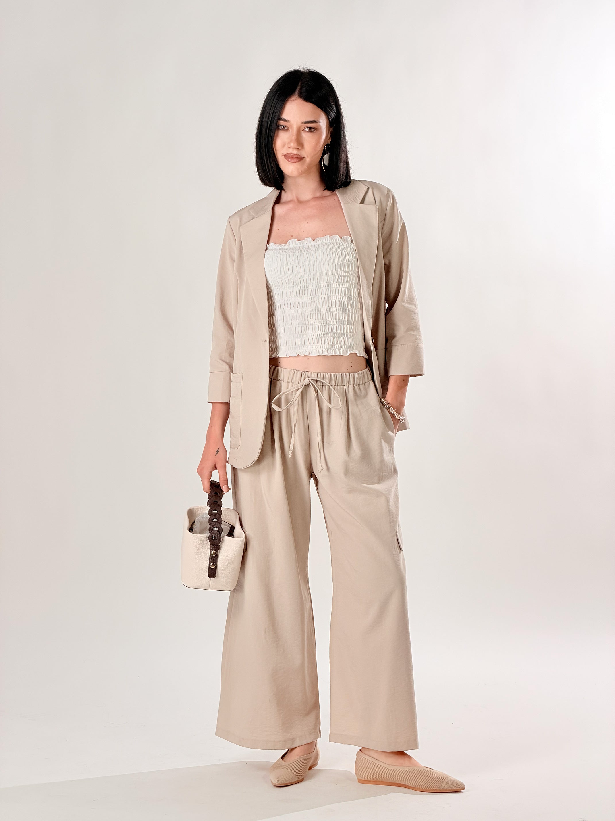 Blazer mono petto |Colore:Sabbia