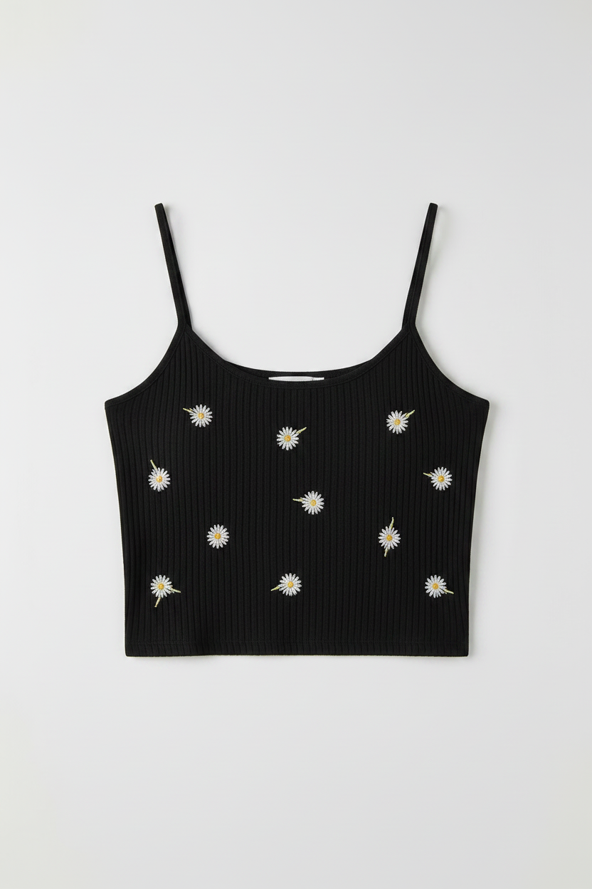 Top crop Maggie|Colore:Nero