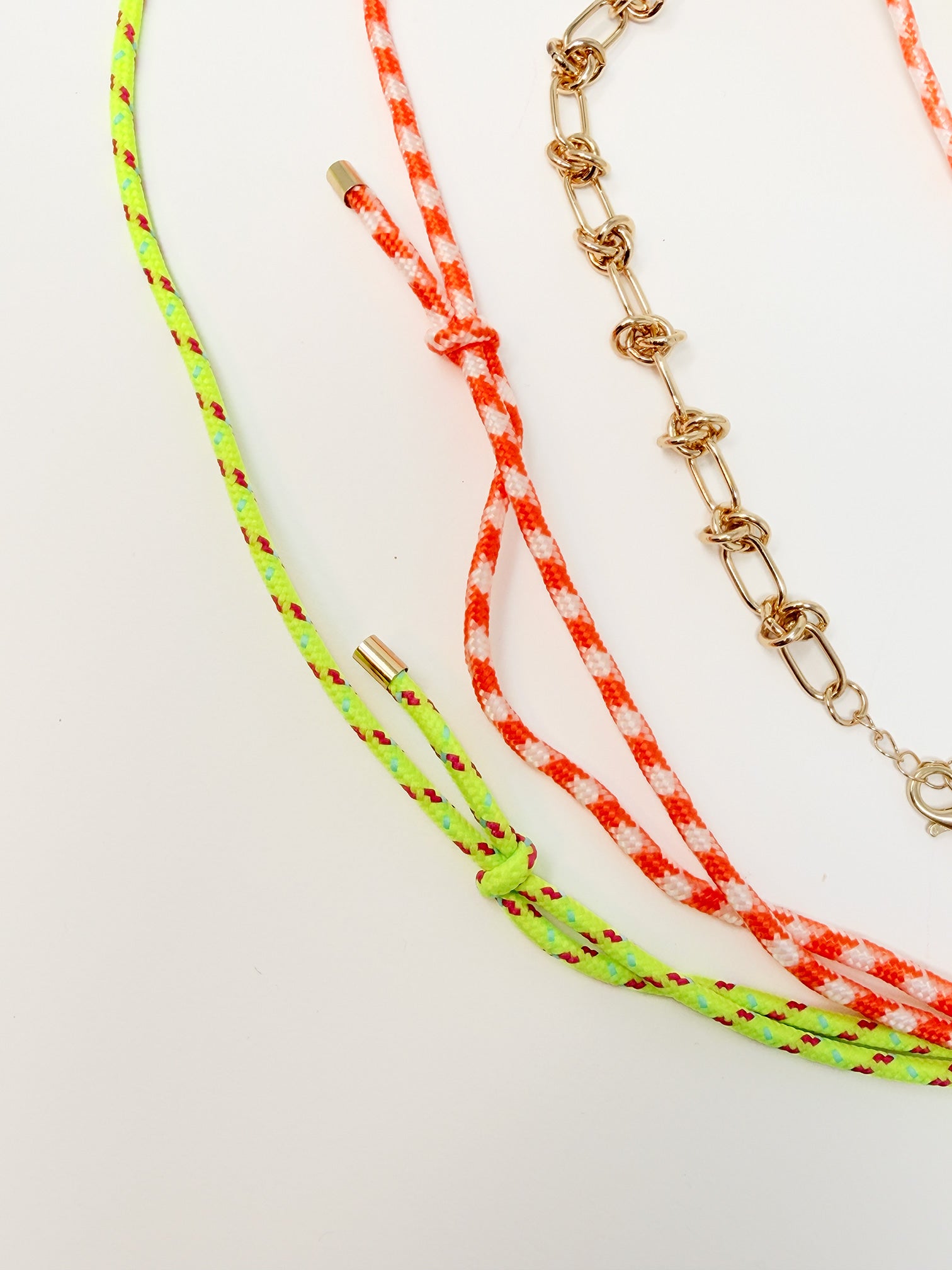 set di collane multi-filo in stile "paracord"|Colore:Arancione