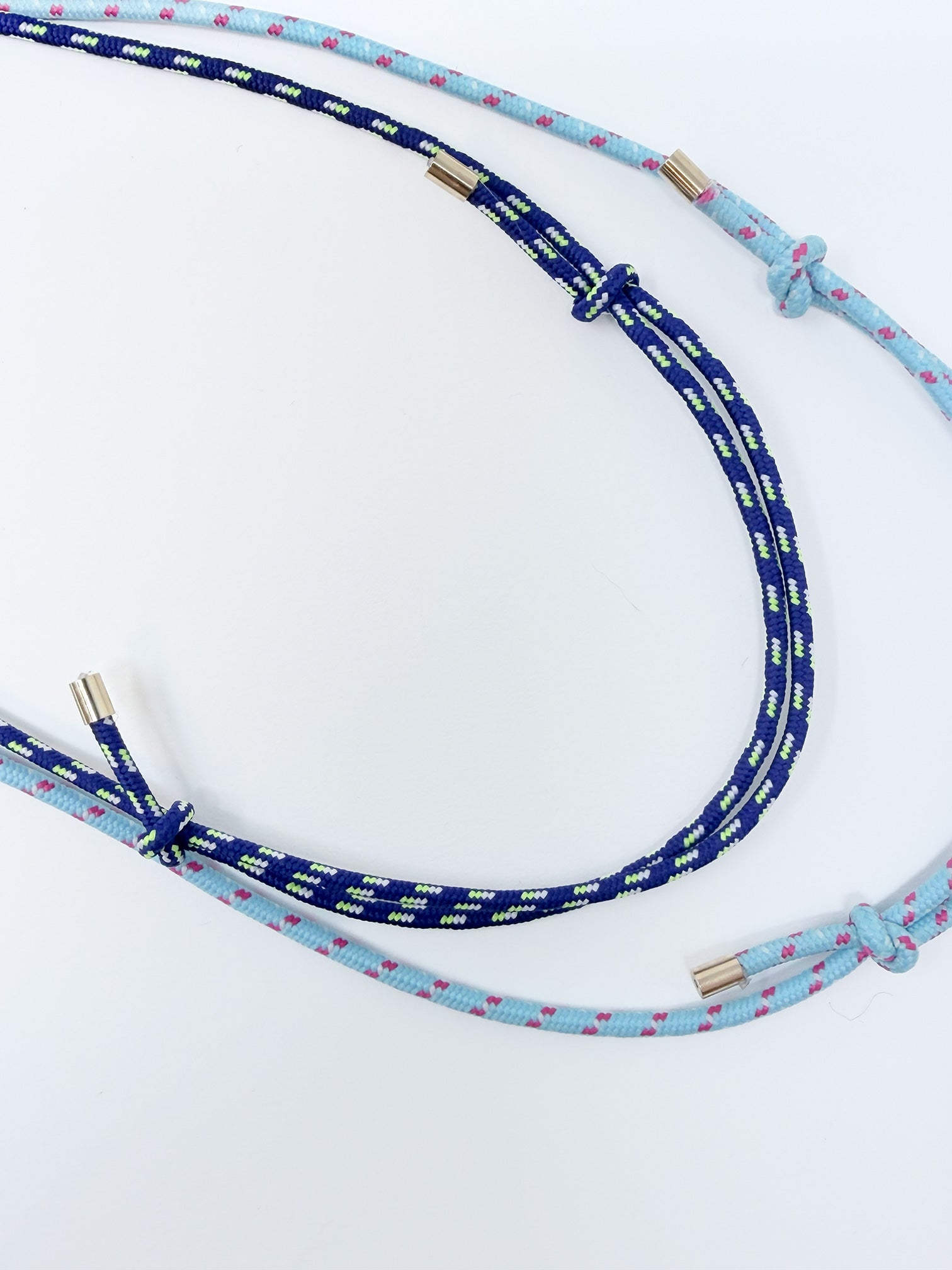 set di collane multi-filo in stile "paracord"|Colore:Blu