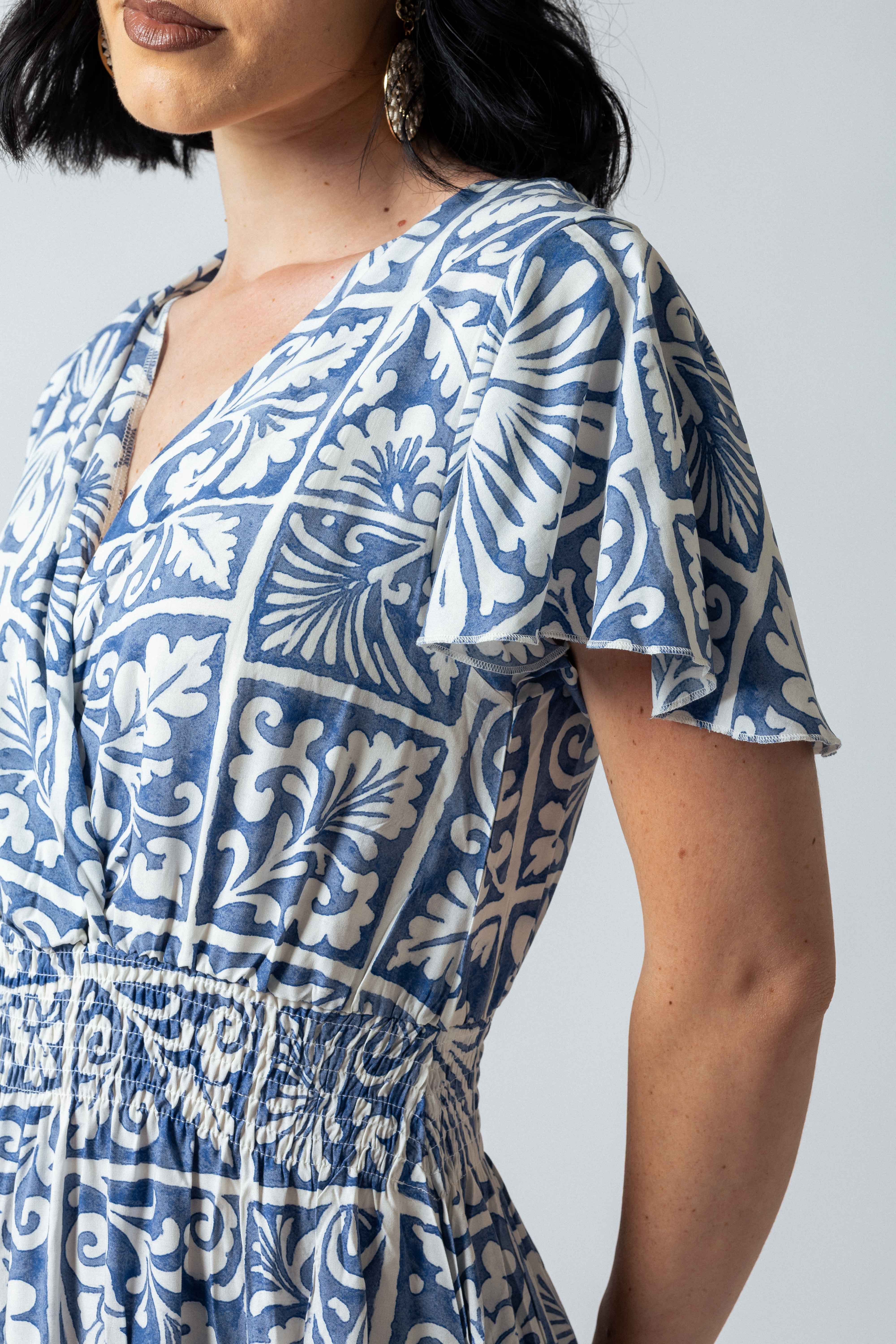 Abito Vietri midi|Colore:Blu/celeste