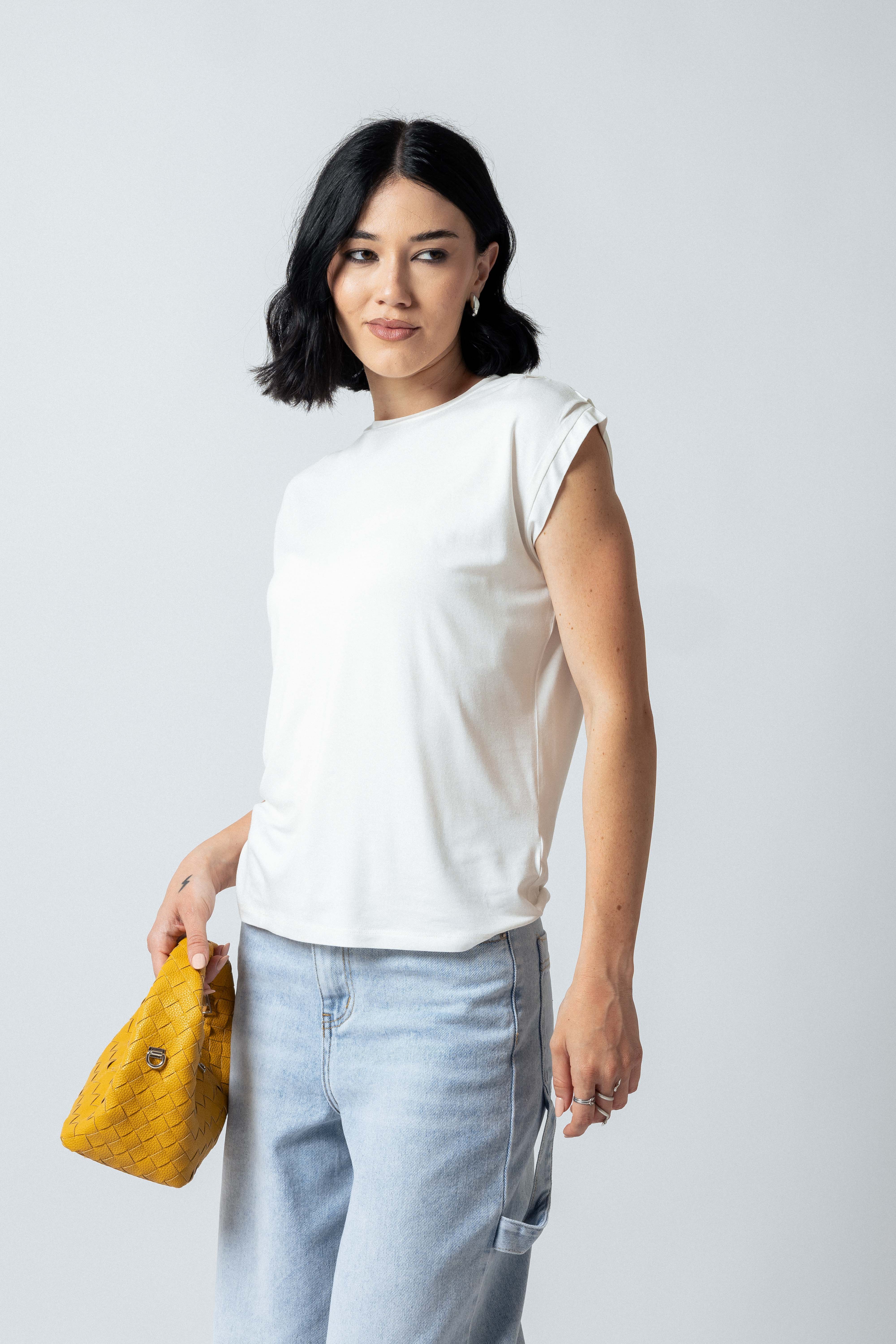 Maglia stella manica ad aletta|Colore:Panna